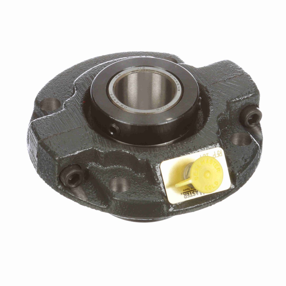 Sealmaster Mounted Cast Iron Piloted Flange Tapered Roller - 52100 Bearing Steel - Double Collar Mount Lock - RFP 104