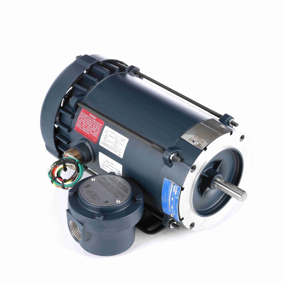 LEESON Explosion Proof Motor, 1 HP, 1 Ph, 60 Hz, 115/208-230 V, 3600 RPM, 56C Frame, EPFC - 116613.00