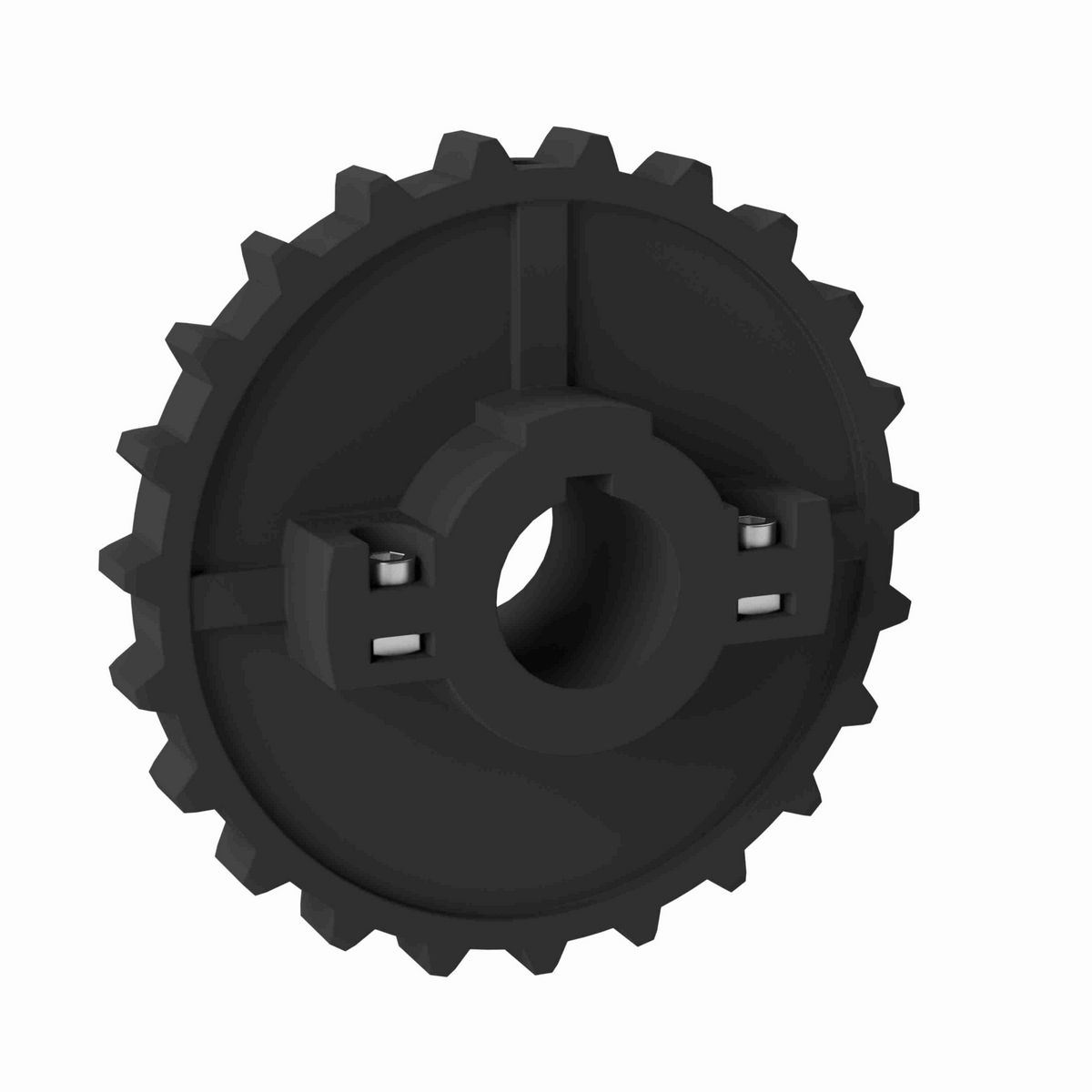 Rexnord 5700 Series Split Molded Nylon Sprocket and a 23 Teeth with 1-1/4in Round Shaft-Ready Bore with Keyway & Setscrew - 614-58-3