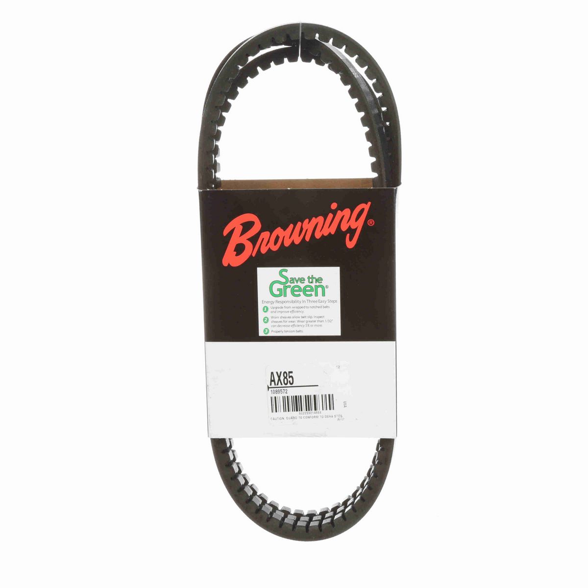 Browning EPDM Notched Belt 98% Efficient - AX85