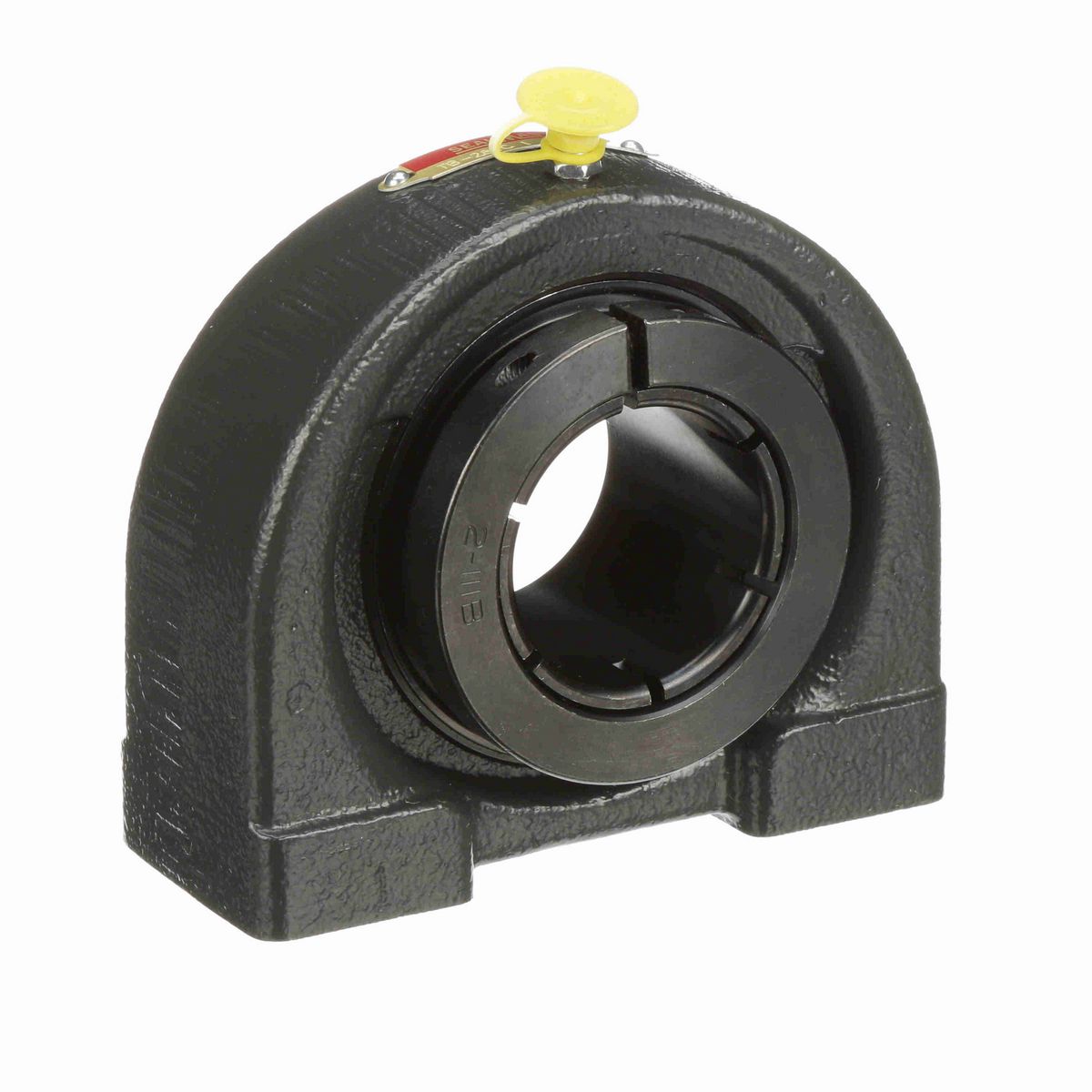 Sealmaster Mounted Cast Iron Tapped Base Pillow Block Ball Bearing - 52100 Bearing Steel, Black Oxided - Concentric Lock - TB-20TC