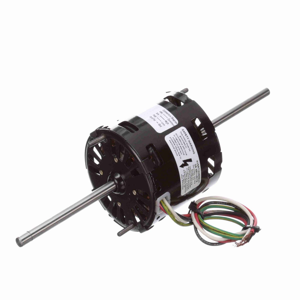 FASCO OEM Replacement Motor, 1/20 HP, 1 Ph, 60 Hz, 115 V, 1550 RPM, 2 Speed, 3.3" Diameter, OAO - D359