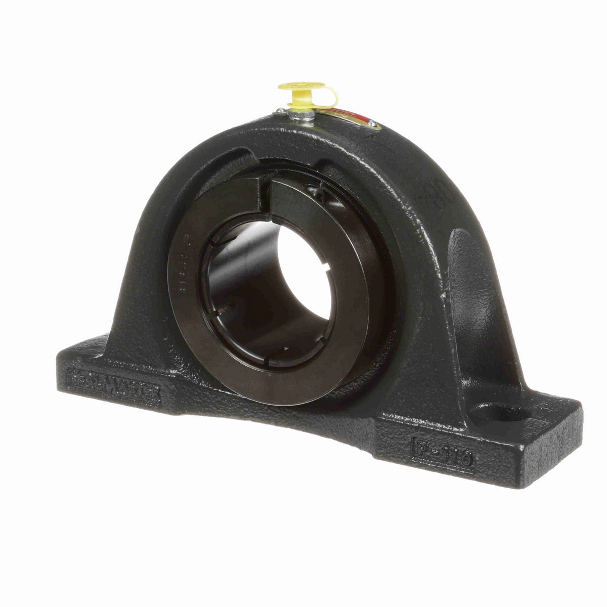 Sealmaster Mounted Cast Iron Two Bolt Low Base Pillow Block Ball Bearing - 52100 Bearing Steel, Black Oxided - Concentric Lock - NPL-35T
