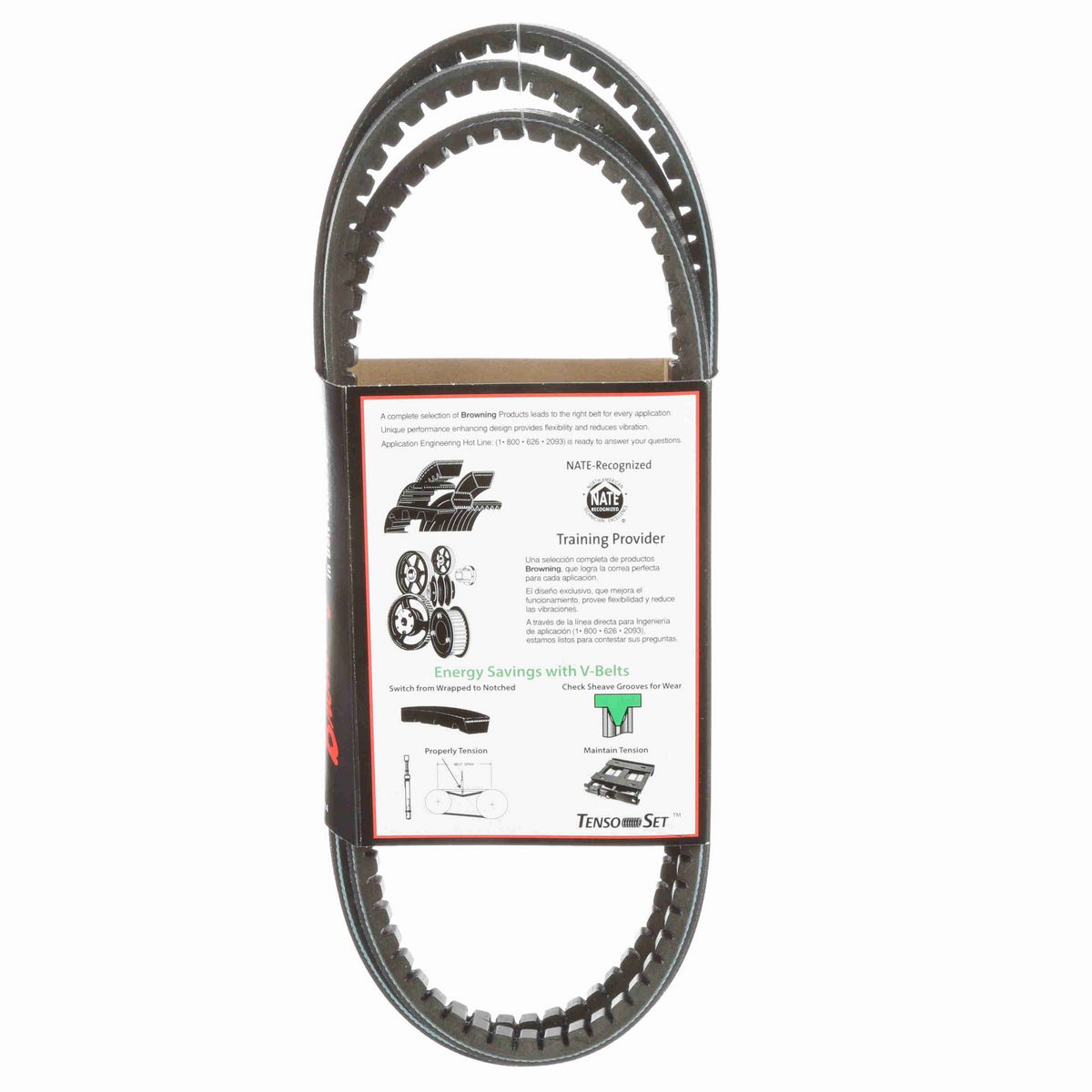 Browning EPDM Notched Belt 98% Efficient - AX90