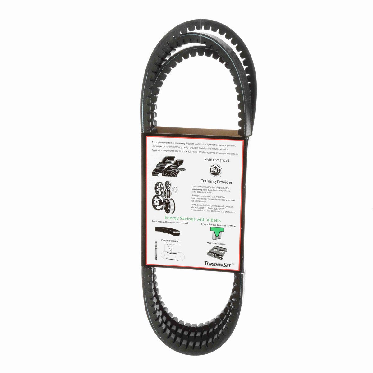 Browning EPDM Notched Belt 98% Efficient - BX95