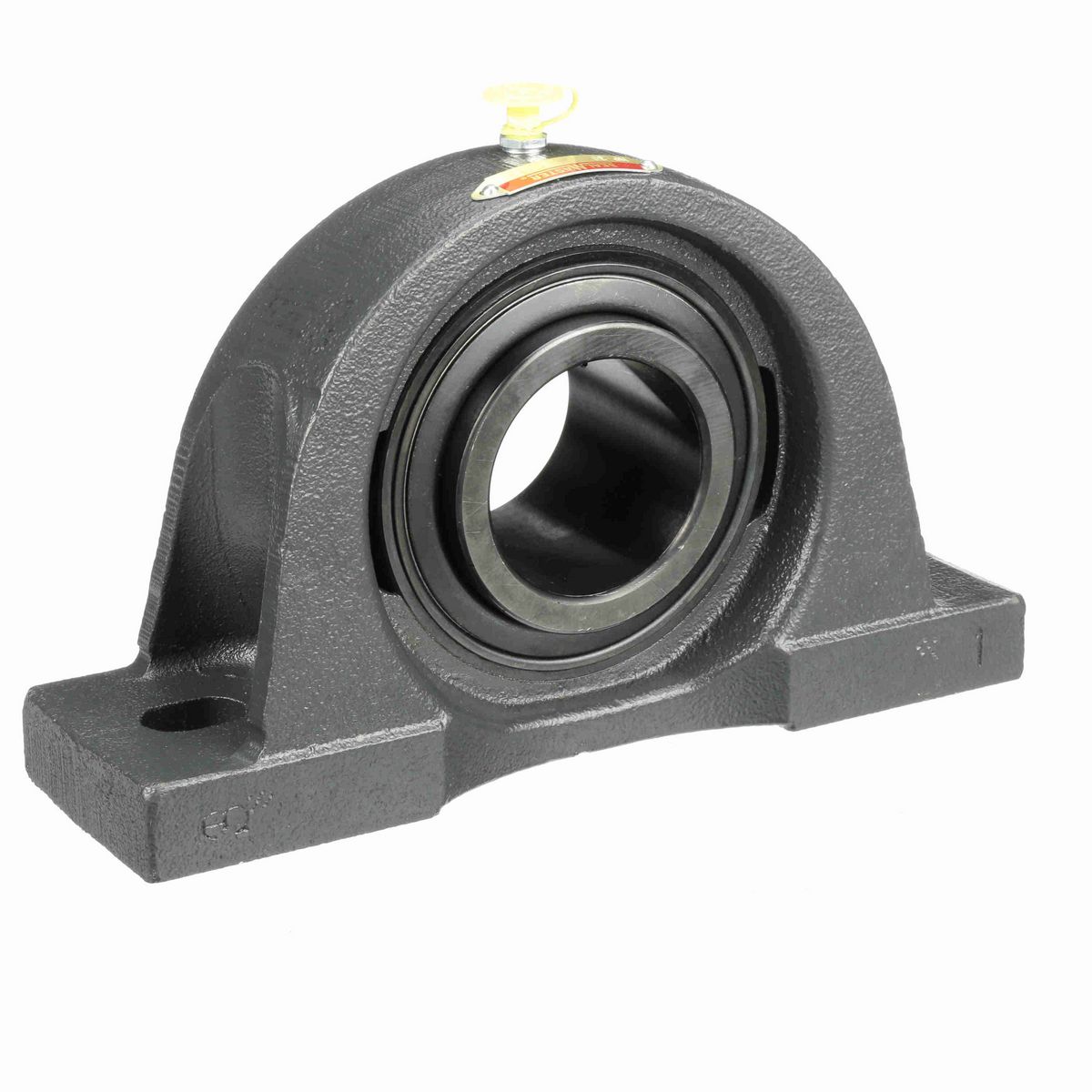 Sealmaster Mounted Cast Iron Two Bolt Pillow Block Ball Bearing - 52100 Bearing Steel, Black Oxided - Setscrew Lock - NP-36