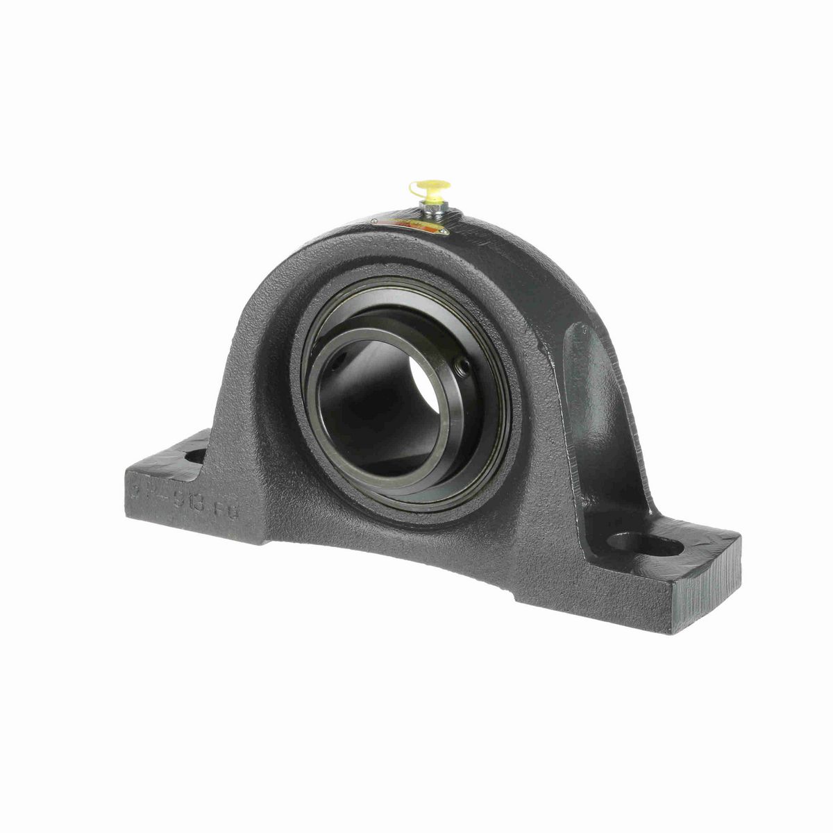 Sealmaster Mounted Cast Iron Two Bolt Pillow Block Ball Bearing - 52100 Bearing Steel, Black Oxided - Double Setscrew Lock - MSPD-47