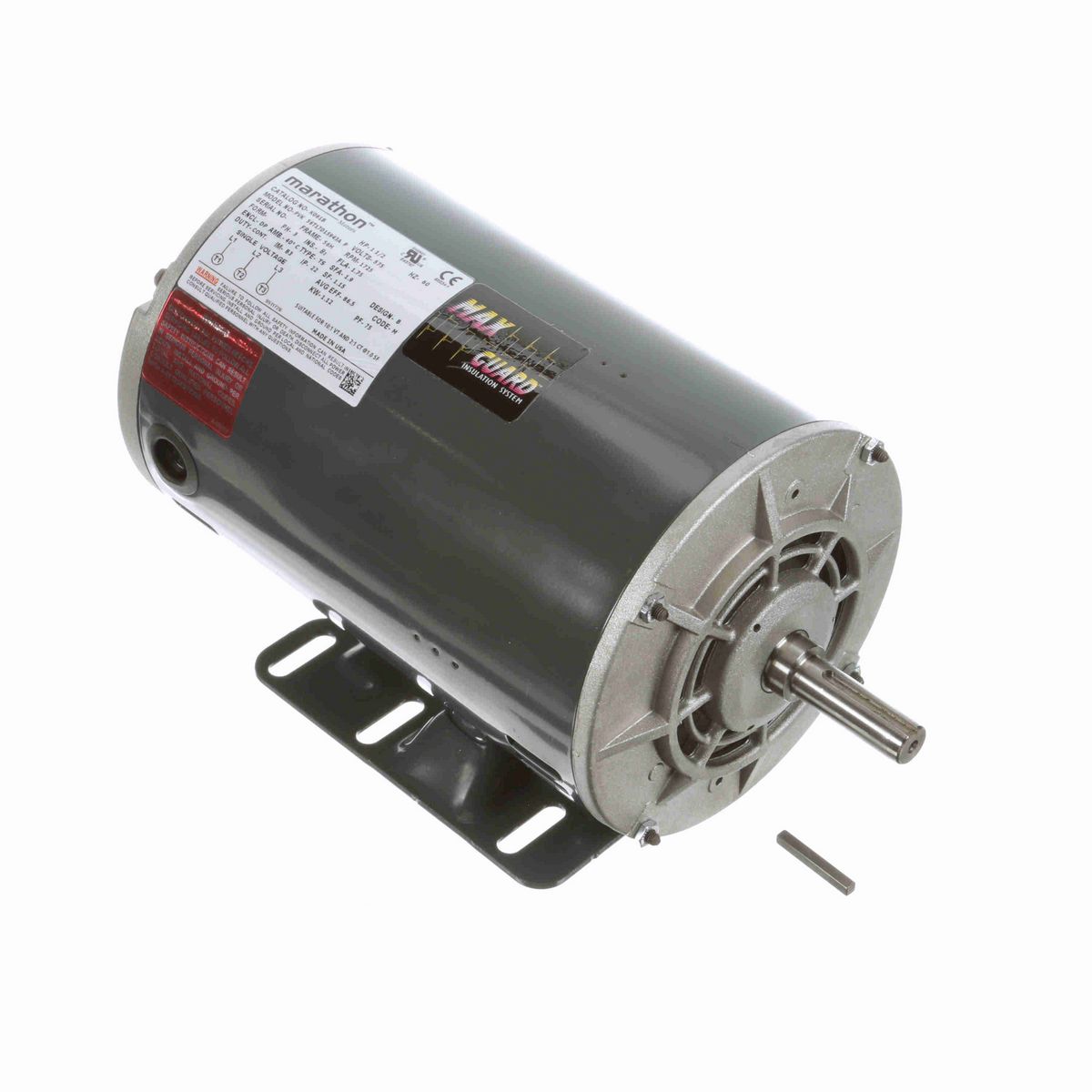 LEESON General Purpose Motor, 1.50 HP, 3 Ph, 60 Hz, 575 V, 1800 RPM, 56H Frame, DP - K061B