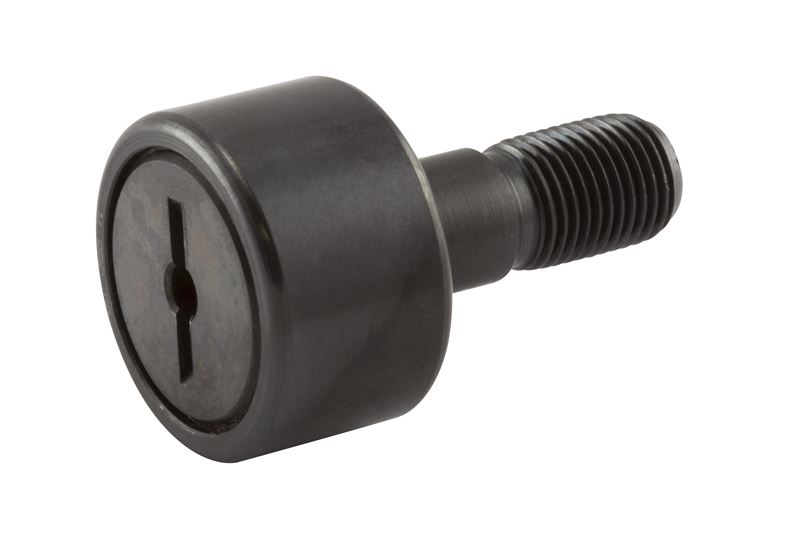 Игольчатый опорный ролик с цапфой RBC S48, цилиндрический, без уплотнения, со шлицем под отвёртку