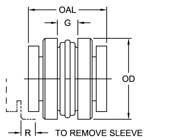B Type Flanges for use with Bushings Timken 68514435447