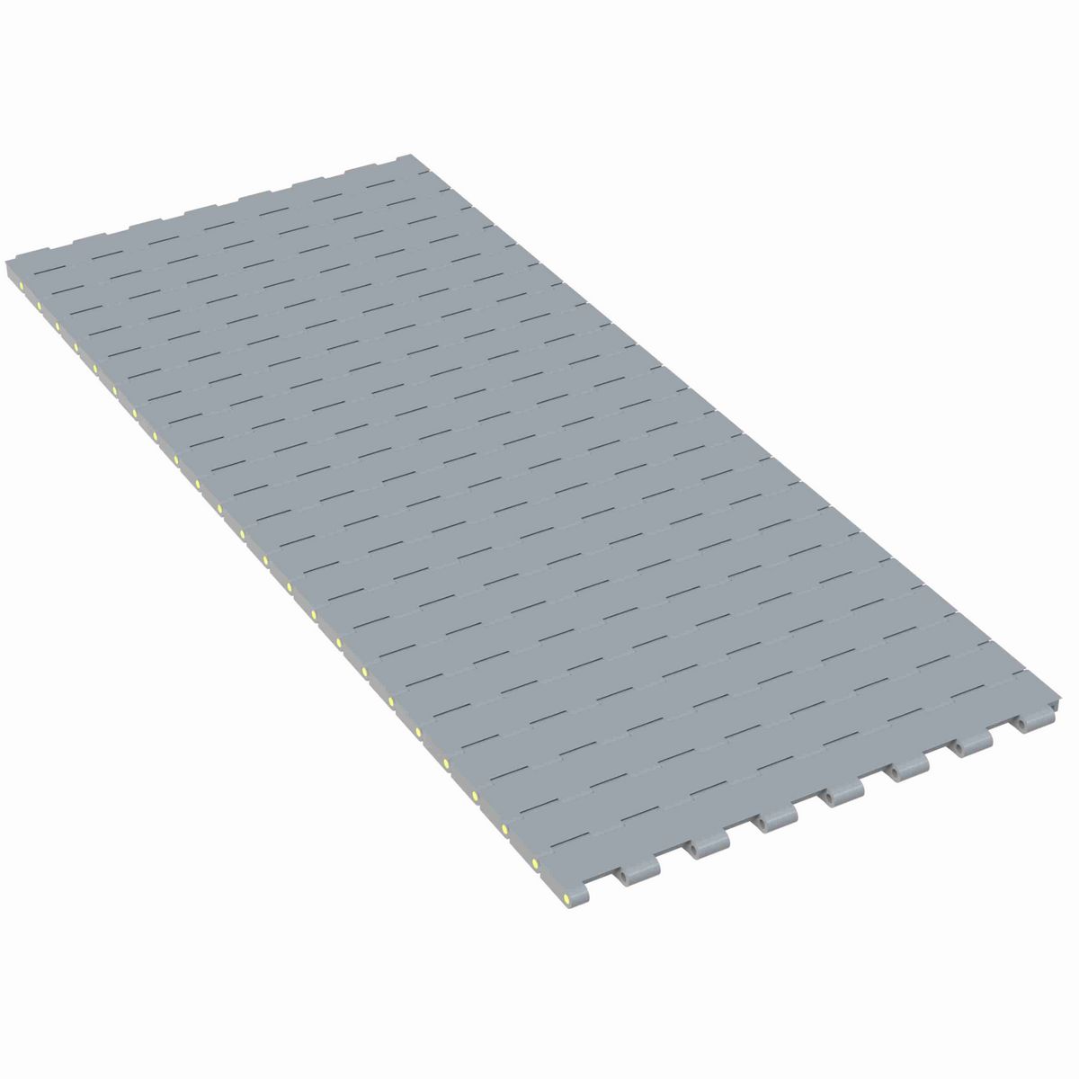 Rexnord 5705 Straight Running Solid Top, Material: Silver Platinum Series™ X, Width: 15in, Pitch: 1.5in - 10401575