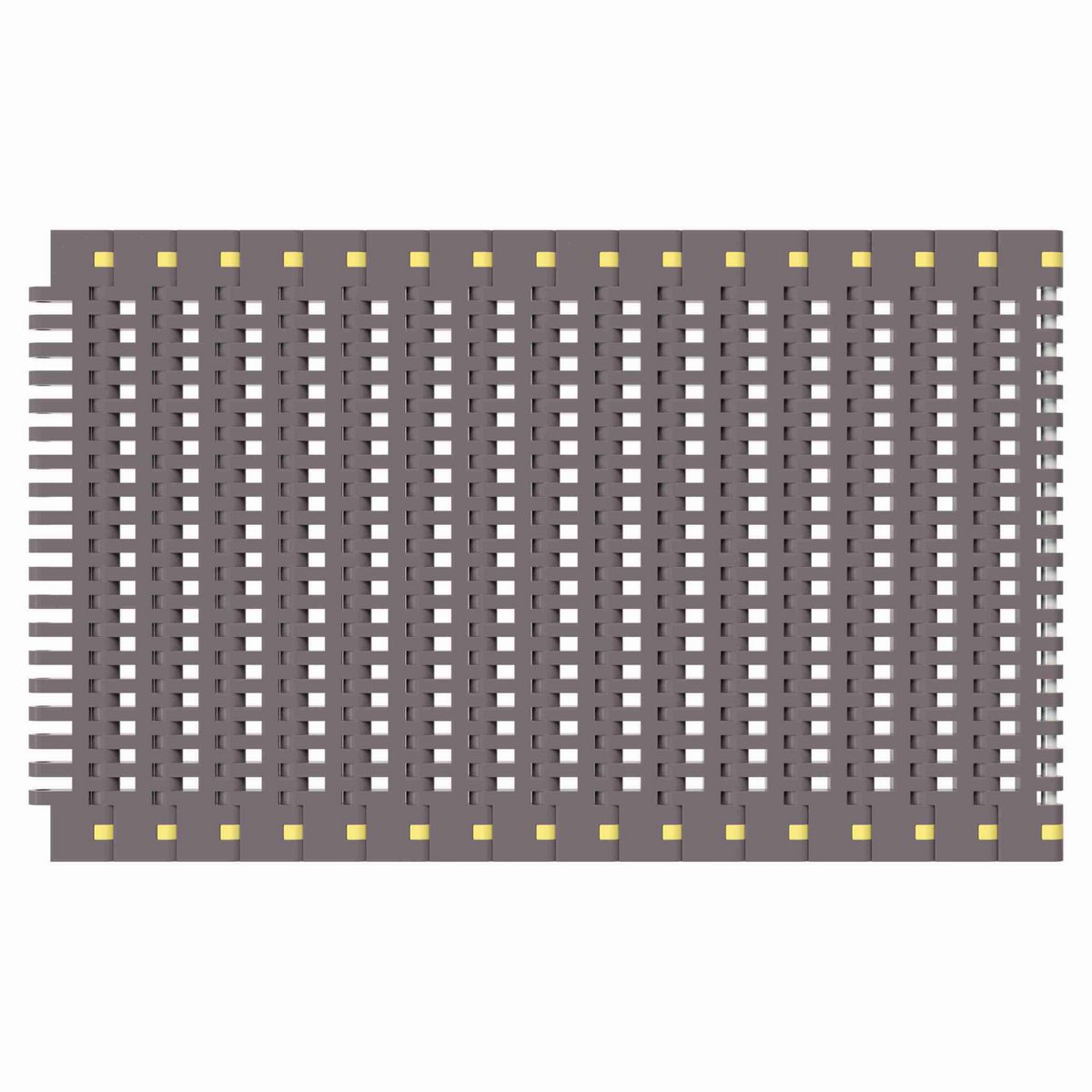 Rexnord 8506 Straight Running Flush Grid, Material: Brown High Performance, Width: 7.5in, Pitch: 0.75in - 81418421