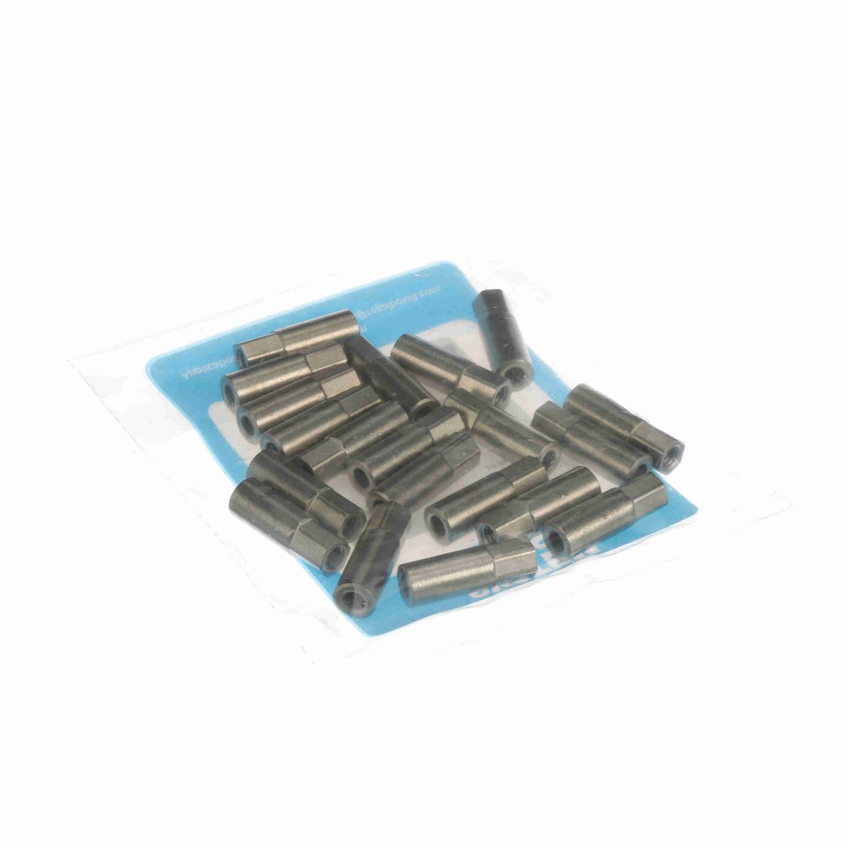 System Plast Roller Stub Shaft; OD: 0.5-in, Shaft Dia: 0.44-in Hex, Length: 0.75-in, Color: Stainless Steel - CRP-0824SS