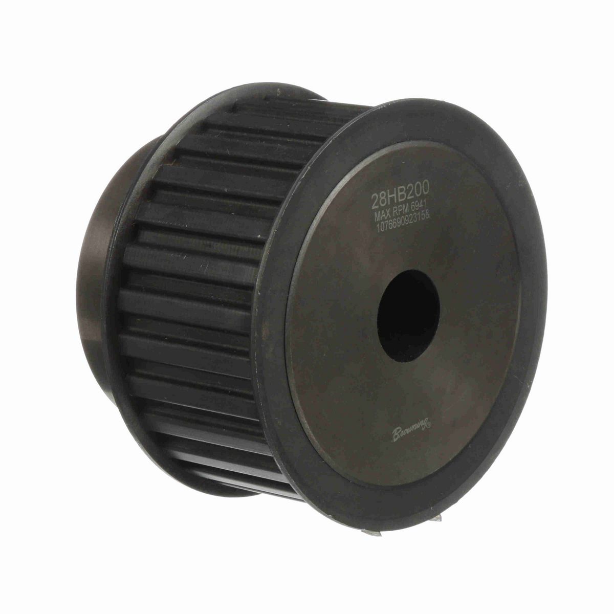 Browning Steel Rough Bore Gearbelt Pulley - 28HB200