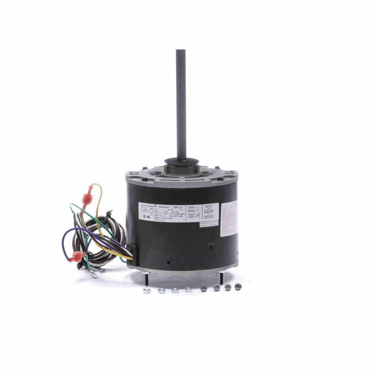 Century ECONOMASTER® Condenser Fan Motor, 1/3 HP, 1 Ph, 60 Hz, 208-230 V, 1075 RPM, 1 Speed, 48 Frame, ENCLOSED - EM3729