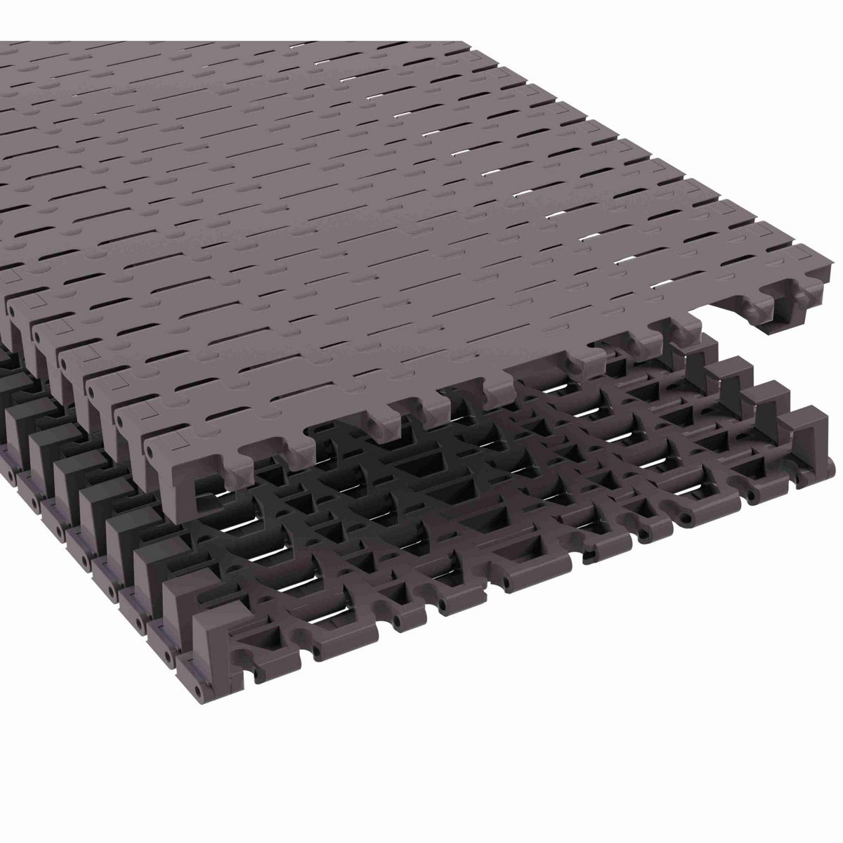 Rexnord 7956TAB Side-flexing Flush Grid, Material: Brown High Performance, Width: 15in, Pitch: 1.25in - 81450281