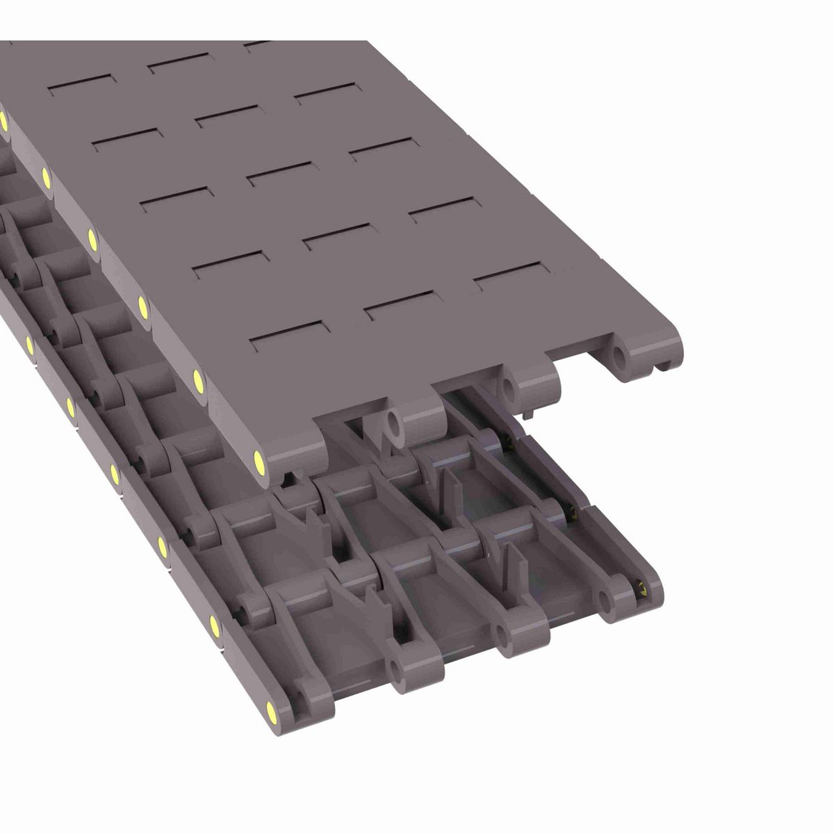 Rexnord 5705 Straight Running Solid Top, Material: Brown High Performance, Width: 4.5in, Pitch: 1.5in - 81417251