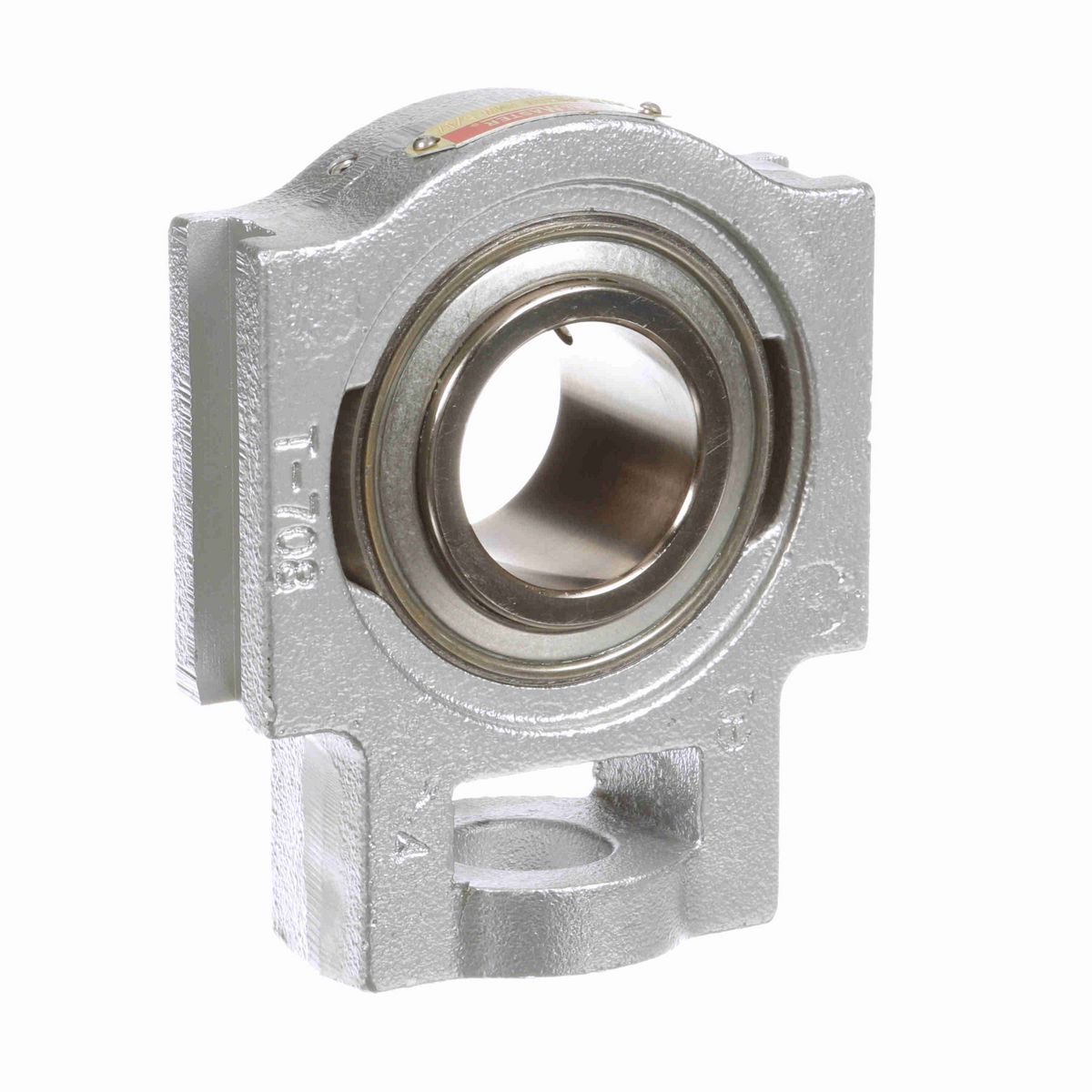 Sealmaster Mounted Flouropolymer Coated Cast Iron Wide Slot Take Up Ball Bearing - 52100 Bearing Steel, Phosphorus Nickel Coated - Setscrew Lock - Corrosion Resistant - Reduced Maintenance - Lubed for Life - CRSTF-PN209 RMW