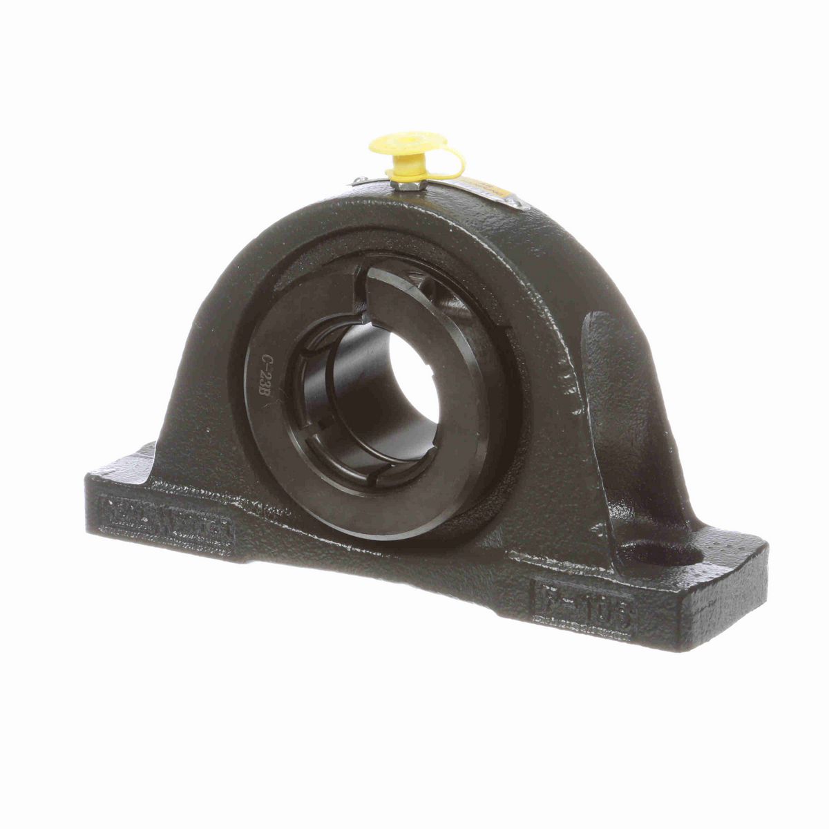 Sealmaster Mounted Cast Iron Two Bolt Pillow Block Ball Bearing - 52100 Bearing Steel, Black Oxided - Concentric Lock - Air Handling Housing Fit, Noise Tested - NP-23T CXU