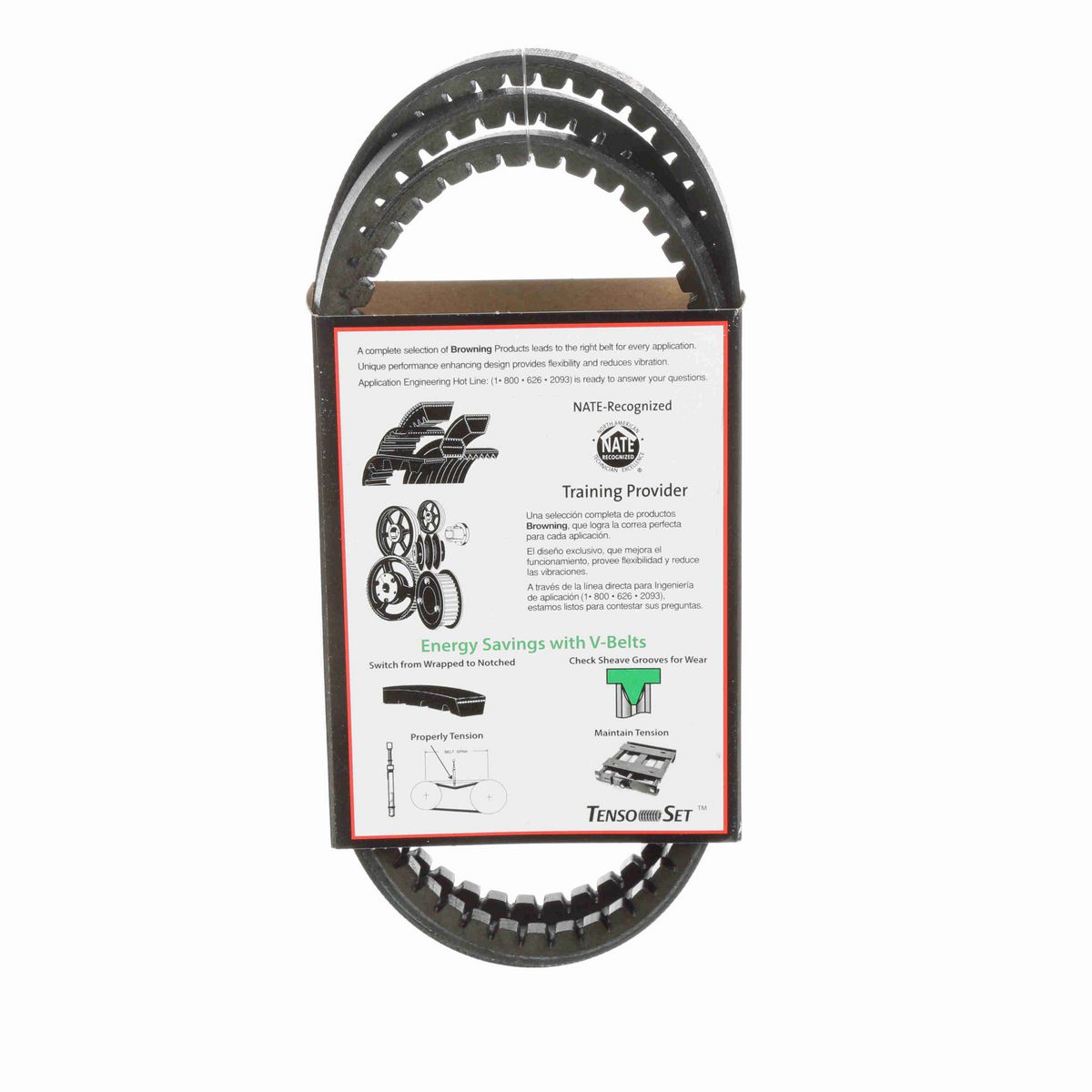 Browning EPDM Notched Belt 98% Efficient - AX70