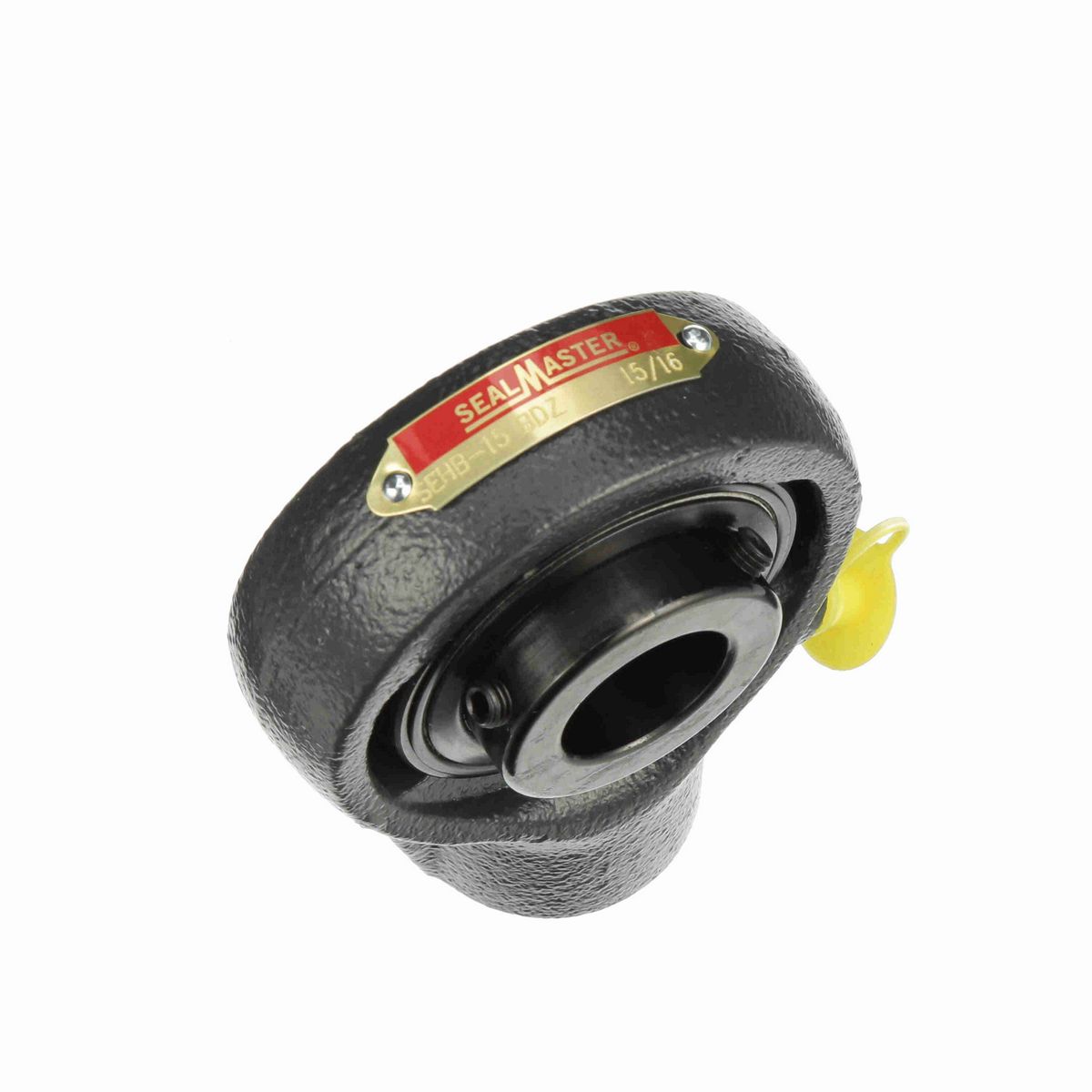 Sealmaster Mounted Cast Iron Hanger Unit Ball Bearing - 52100 Bearing Steel, Black Oxided - Setscrew Lock - High Vibration Features - SEHB-15 BDZ