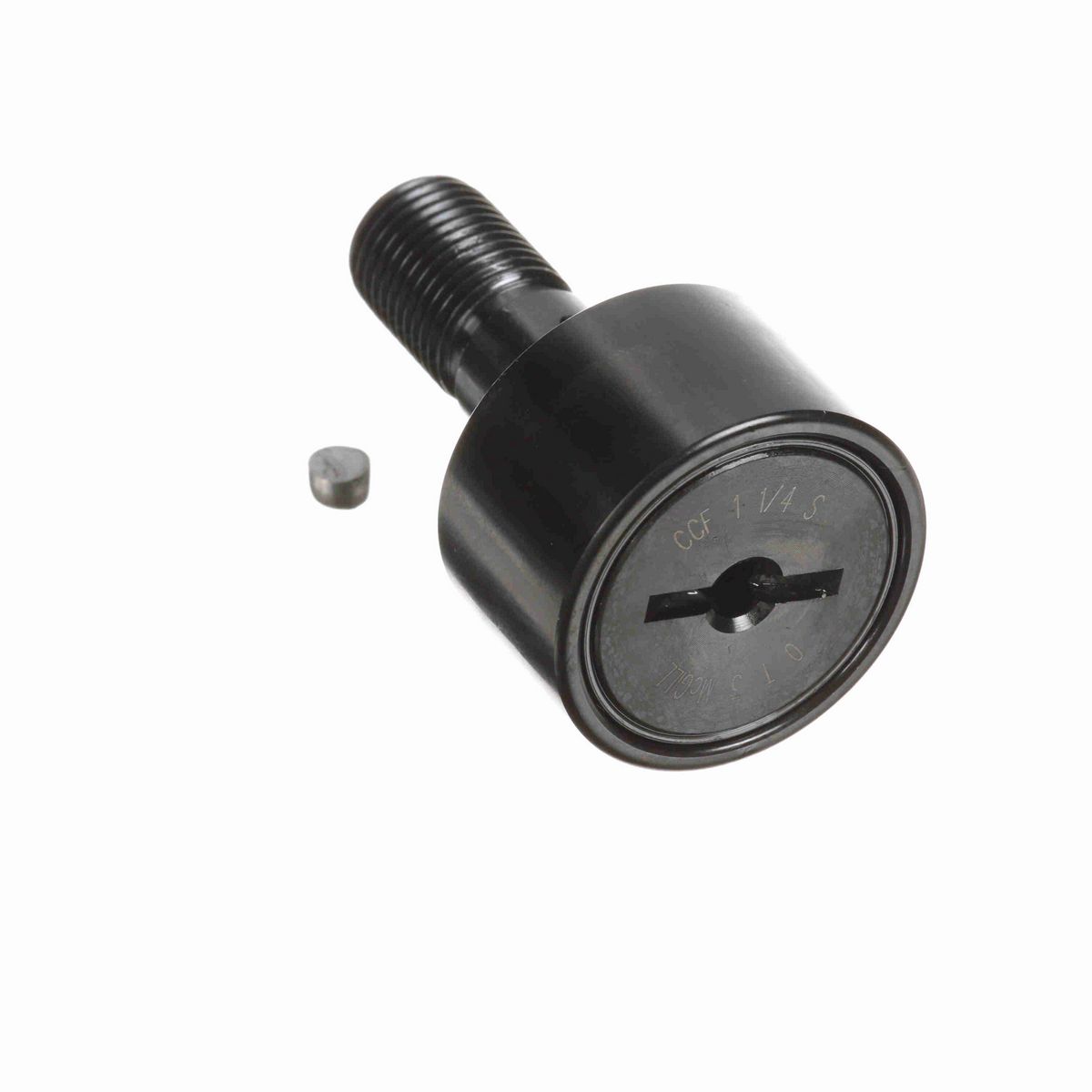 Опорный ролик с цапфой McGill CAMROL CCF 1 1/4 S, бочкообразный, с уплотнением, со шлицем под отвёртку, дюймовый