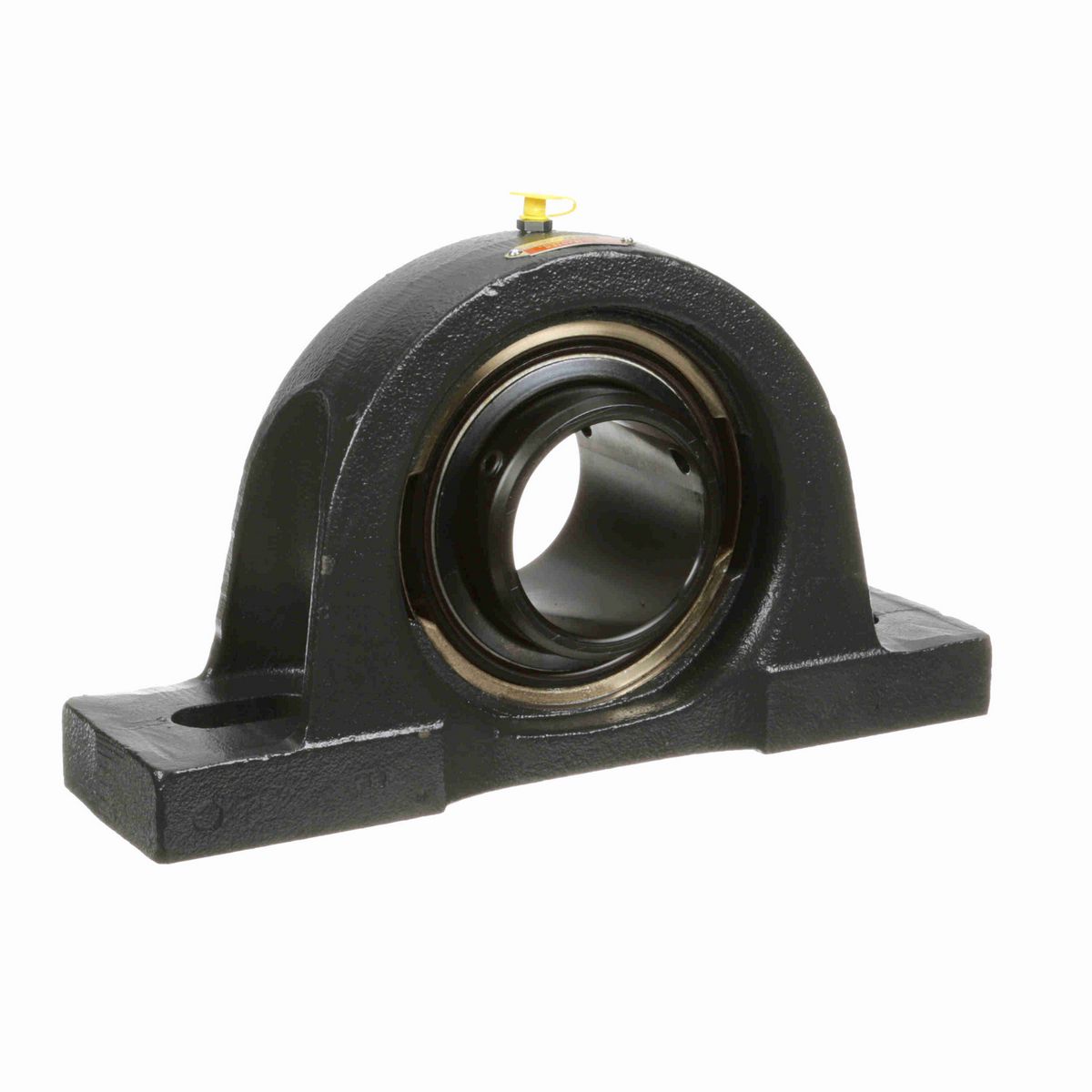 Sealmaster Mounted Cast Iron Two Bolt Pillow Block Ball Bearing - 52100 Bearing Steel, Black Oxided - Double Setscrew Lock - EMPD-47