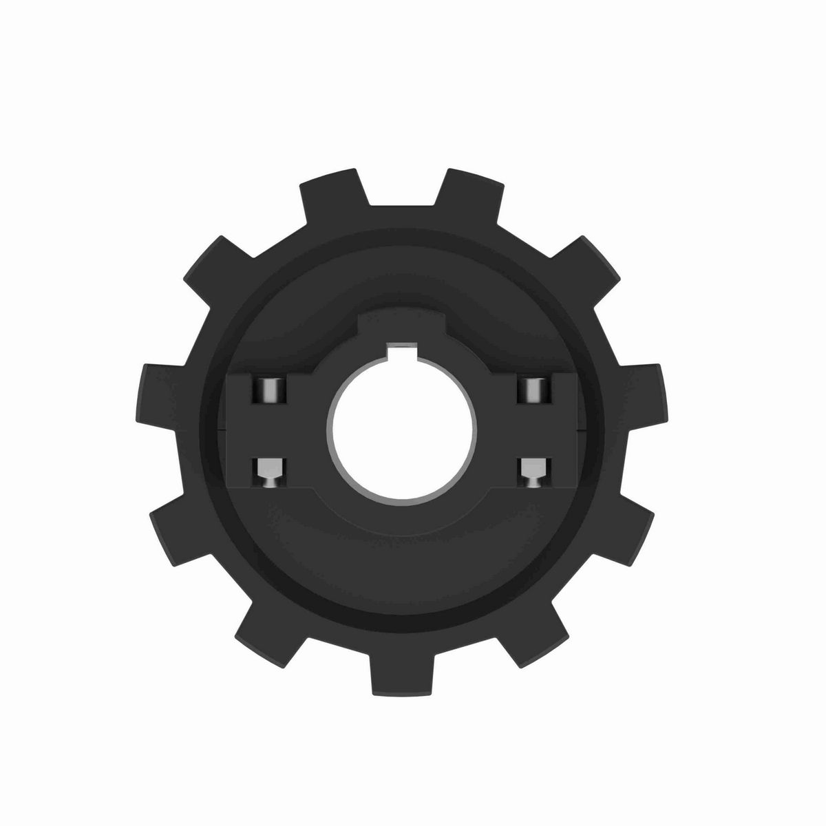 Rexnord 882 Series Split Molded Nylon Sprocket and a 11 Teeth with 1-1/4in Round Shaft-Ready Bore with Keyway & Setscrew - 614-100-3