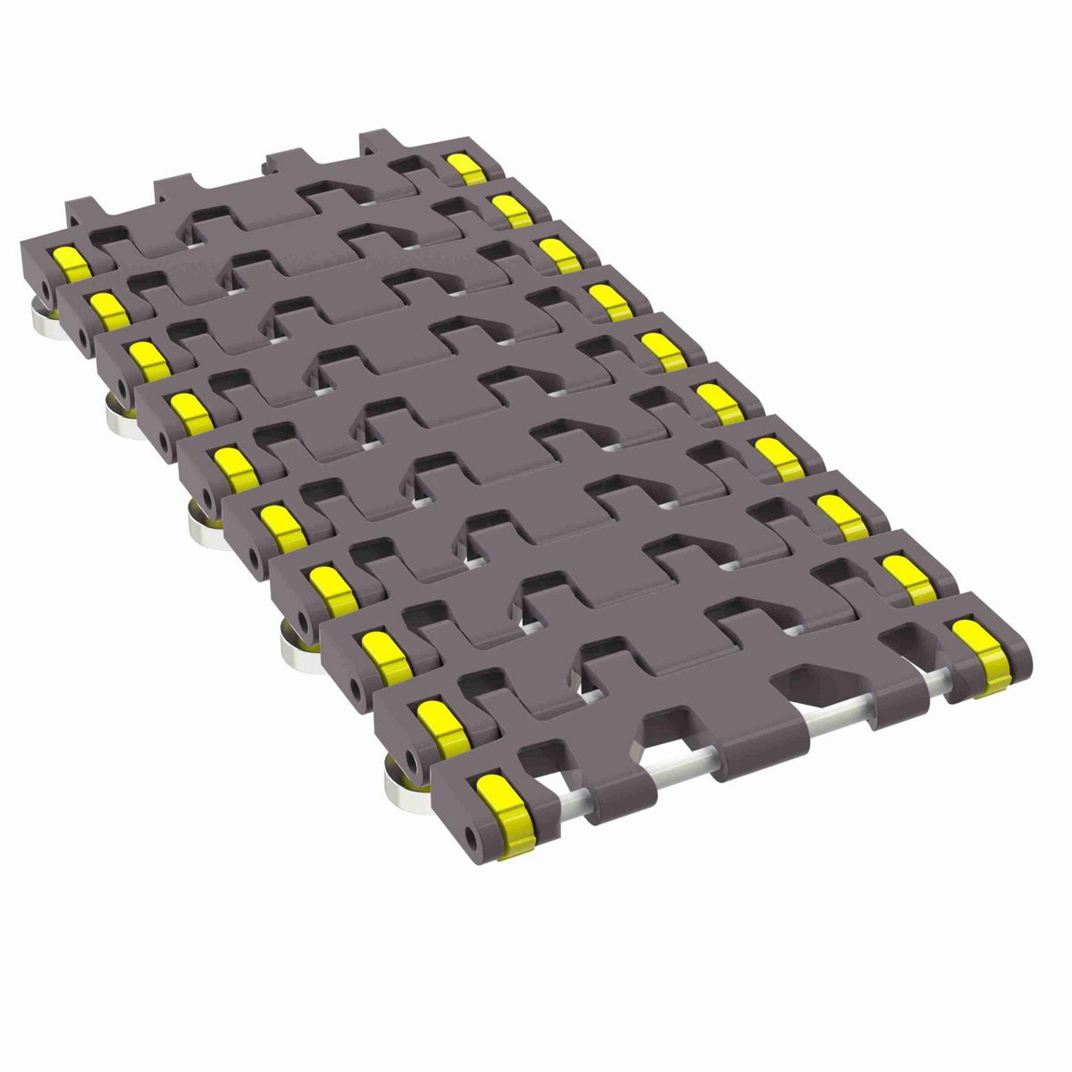 Rexnord 7956B Side-flexing Flush Grid, Material: Brown High Performance, Width: 6in, Pitch: 1.25in - 10343072