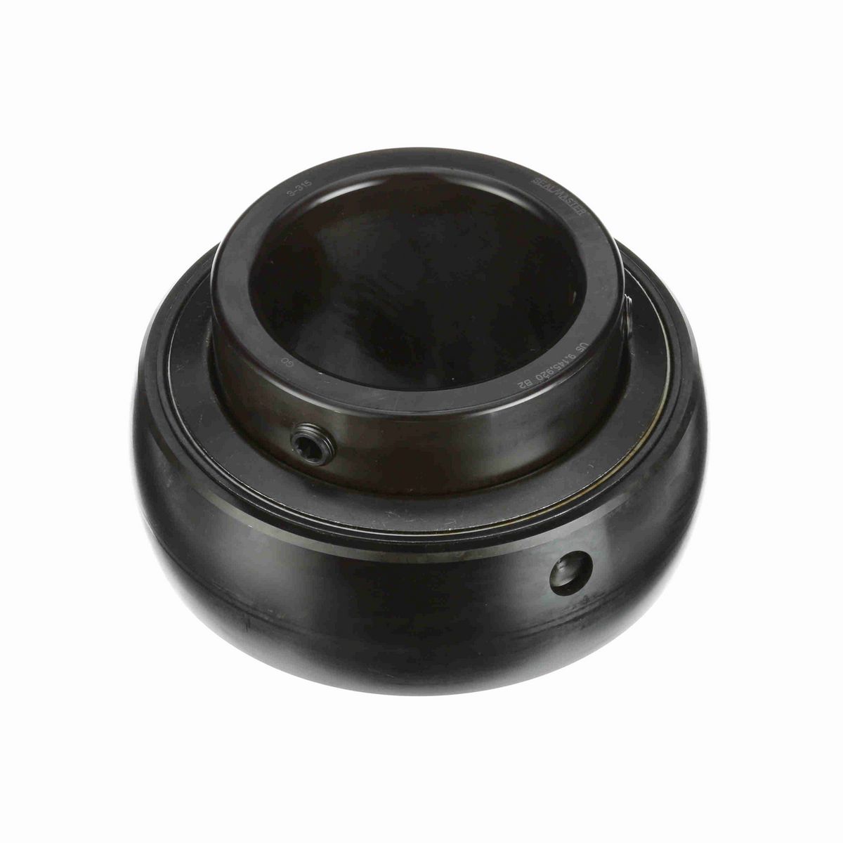 Sealmaster Mounted Insert Only Ball Bearing - 52100 Bearing Steel, Black Oxided - Setscrew Lock - 3-315