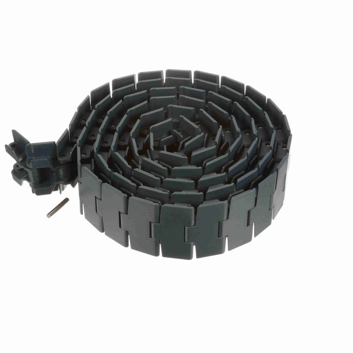 System Plast 880TAB Side-flexing Solid Top, Material: NG evo (Gray Blue), Width: 3.3in, Pitch: 1.5in - NGE880TAB-K330