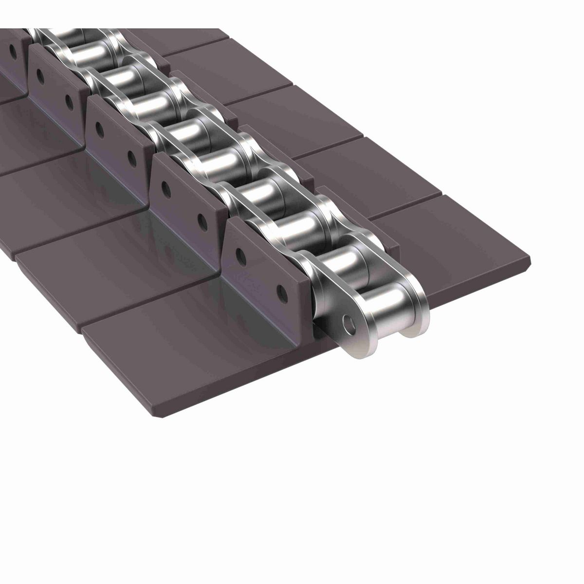 Rexnord 963 Straight Running Solid Top, Material: Brown High Performance, Width: 4.5in, Pitch: 1.5in - 81414422