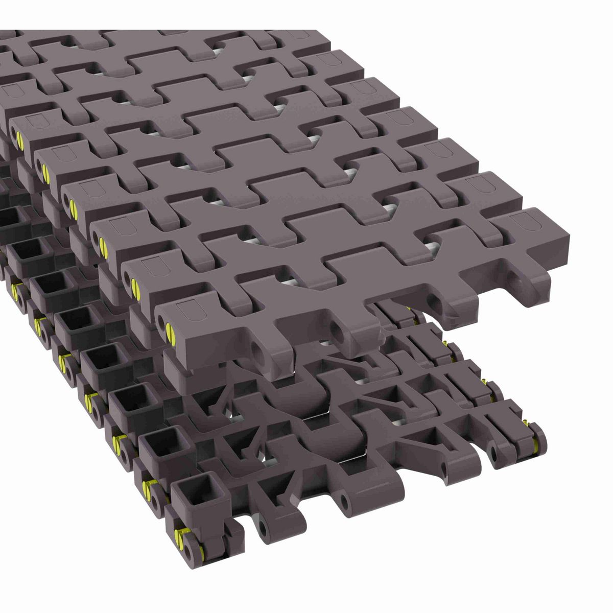 Rexnord 7956GT Side-flexing Flush Grid, Material: Brown High Performance, Width: 6in, Pitch: 1.25in - 10351195