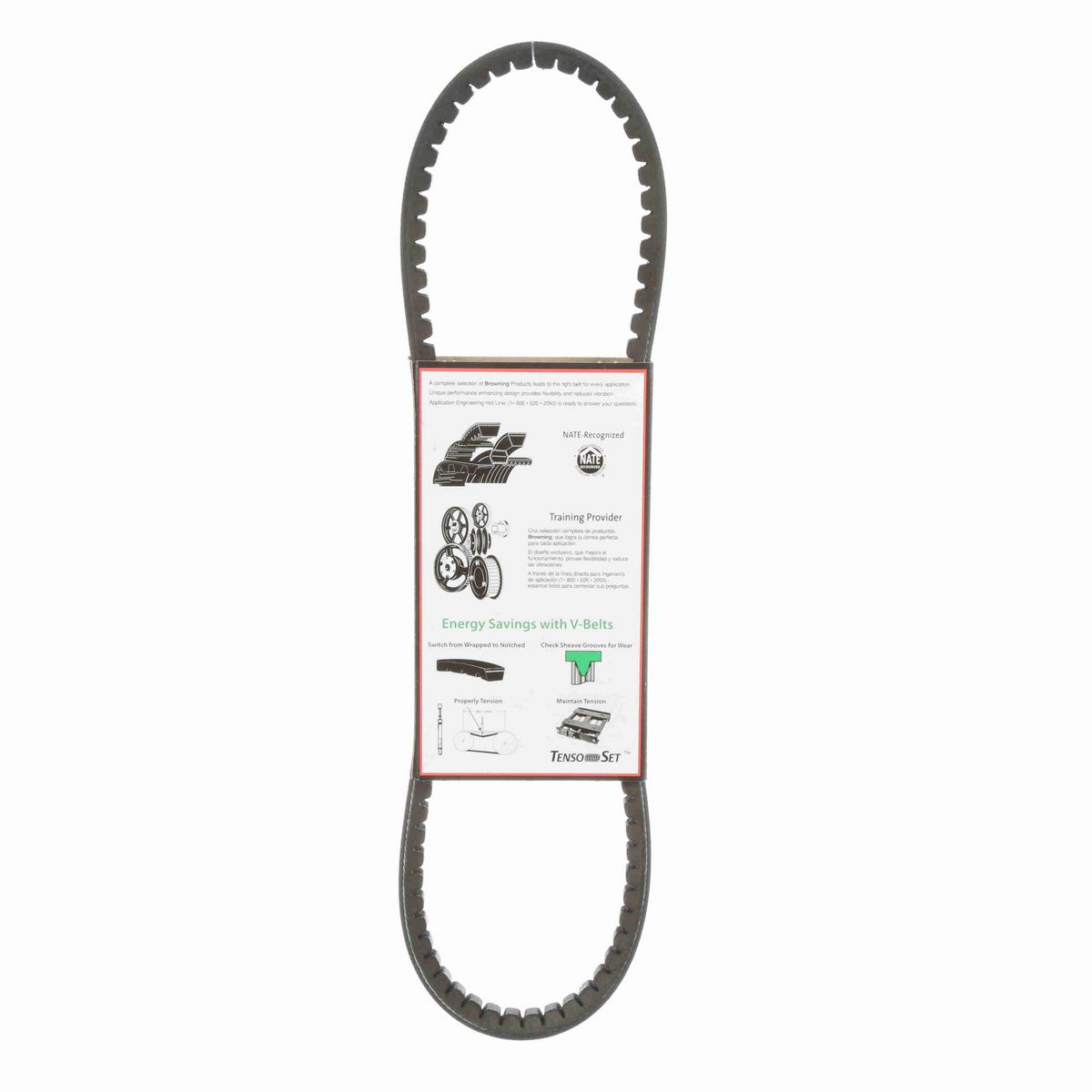 Browning EPDM Notched Belt 98% Efficient - AX30