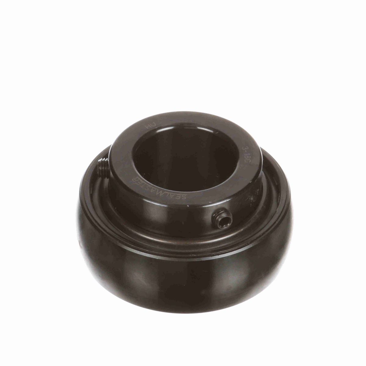 Sealmaster Mounted Insert Only Ball Bearing - 52100 Bearing Steel, Black Oxided - Setscrew Lock - 3-18C