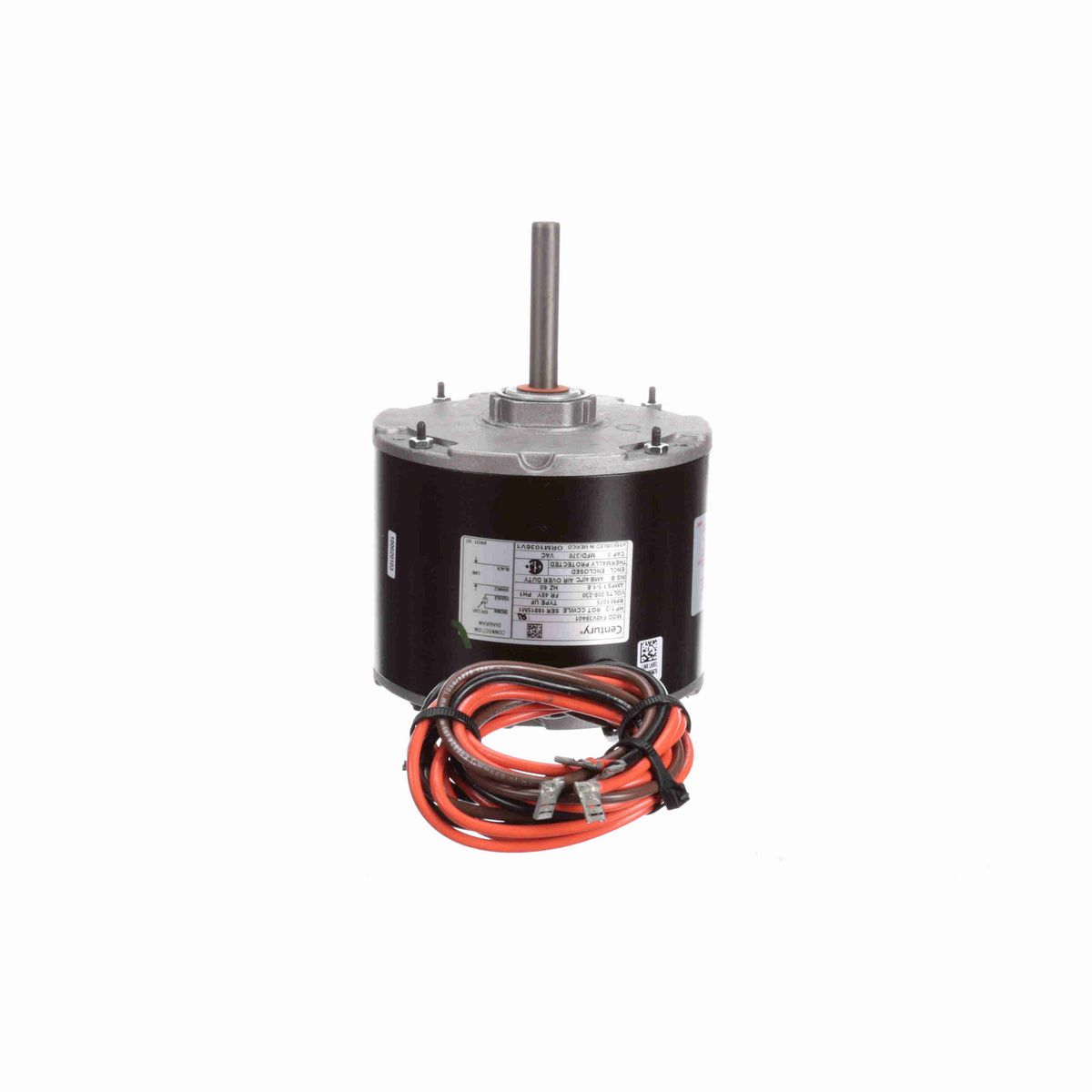 Century OEM Replacement Motor, 1/3 HP, 1 Ph, 60 Hz, 208-230 V, 1075 RPM, 1 Speed, 48 Frame, TEAO - ORM1036V1