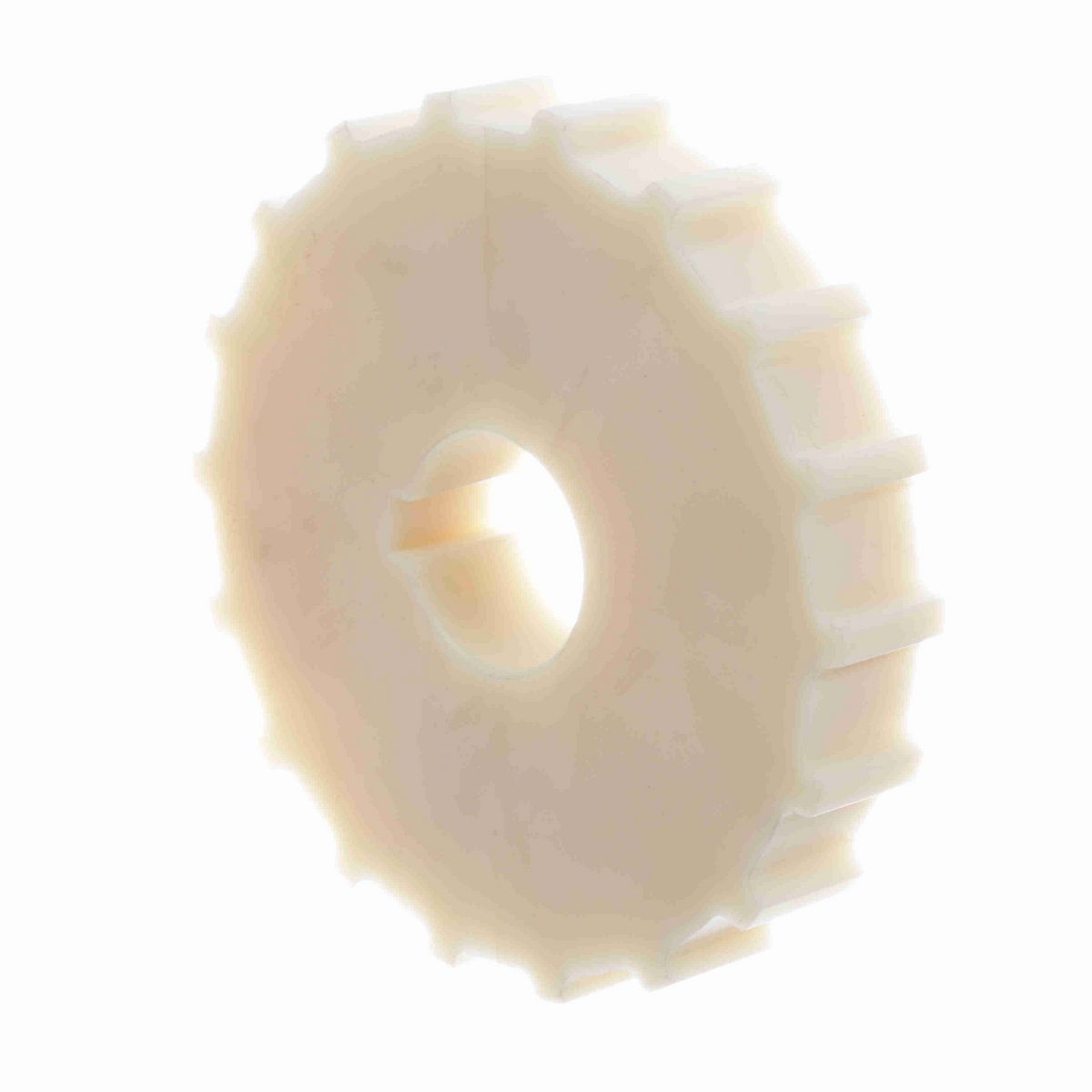 System Plast 2250 Series Split Machined Sprocket with 18 Teeth, a 1-1/2in Round Shaft-Ready Bore and Setscrew - 2250-18R1.5-DMS-SS