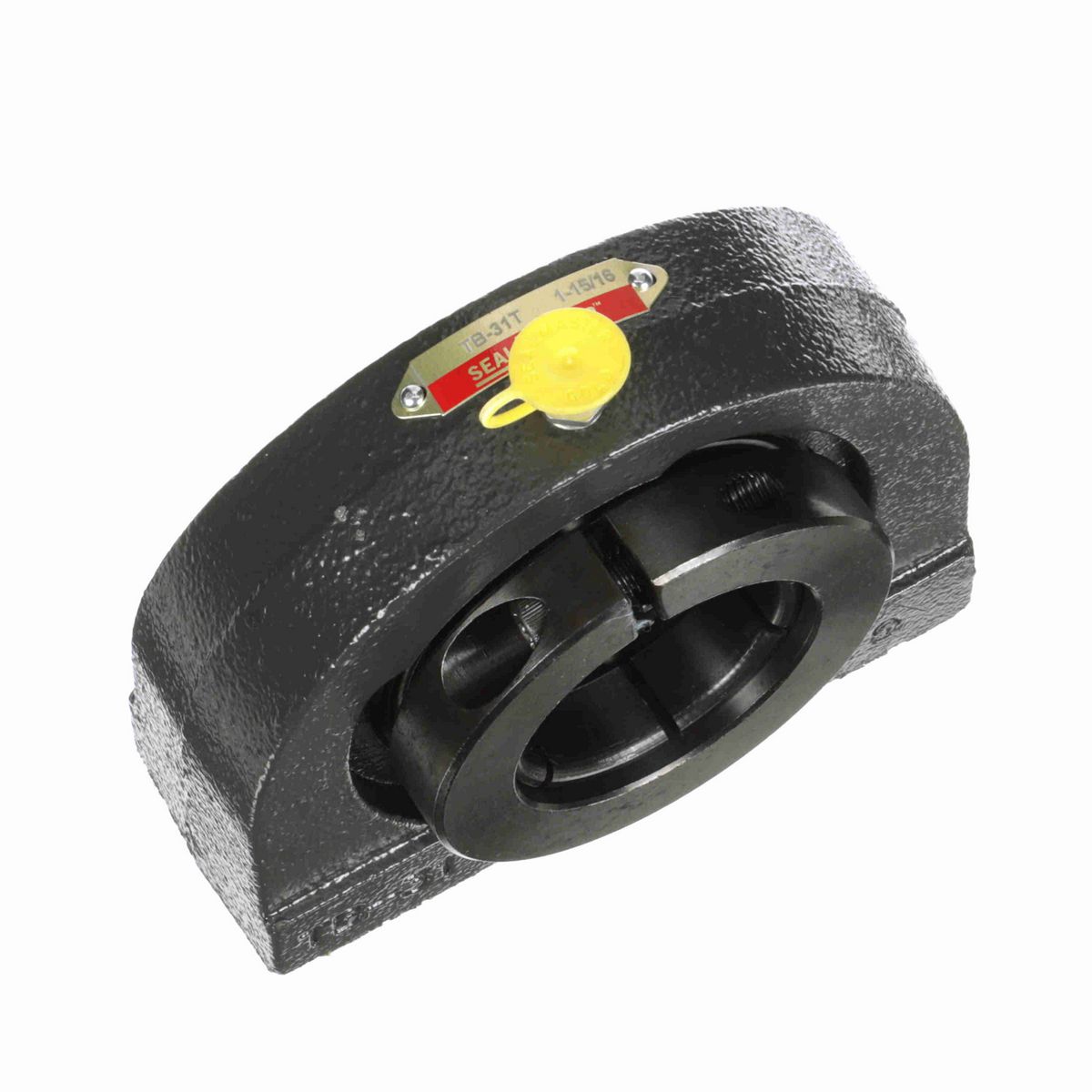 Sealmaster Mounted Cast Iron Tapped Base Pillow Block Ball Bearing - 52100 Bearing Steel, Black Oxided - Concentric Lock - TB-31T