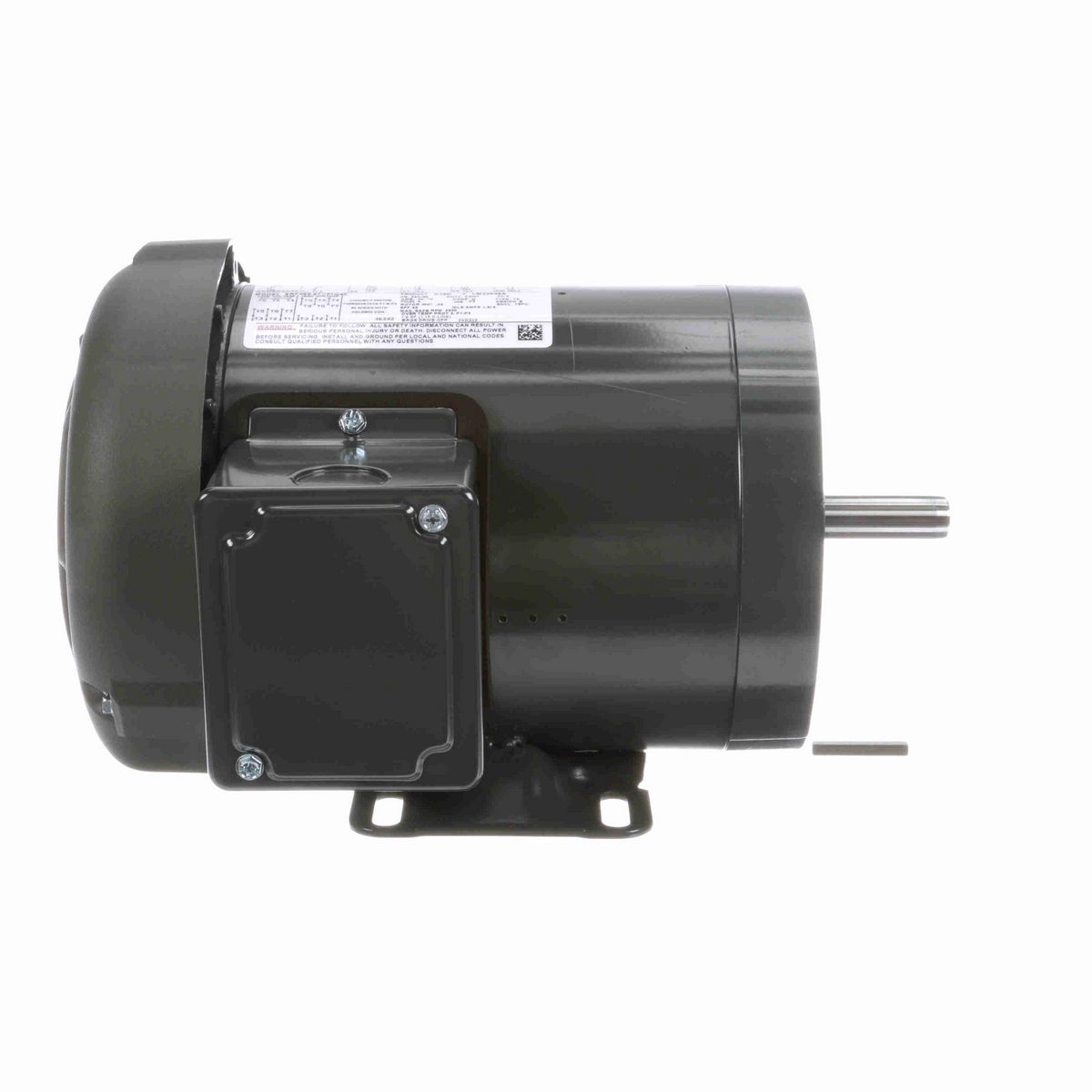 LEESON Speed Ratio Motor, 0.50 HP, 3 Ph, 60 Hz, 230/460 V, 1800 RPM, 56C Frame, TEFC - LM22649