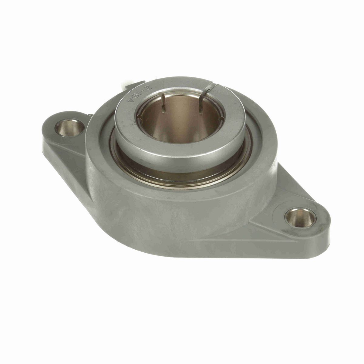 Sealmaster Mounted Composite Two Bolt Flange Ball Bearing - 52100 Bearing Steel, Phosphorus Nickel Coated - Concentric Lock - Corrosion Resistant - CRFTC-PN208T