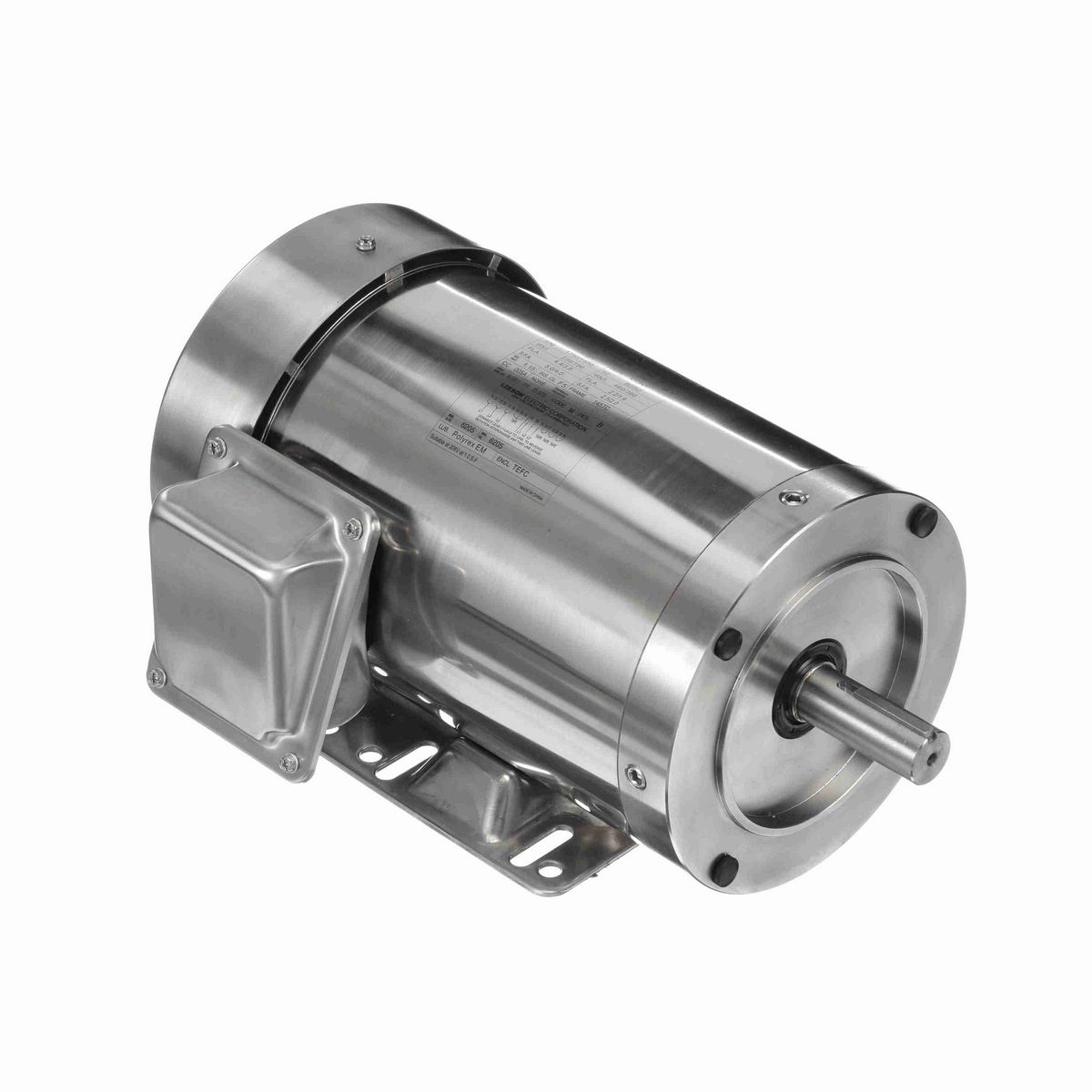 LEESON SST Duck™ General Purpose Motor, 1.50 & 1 HP, 3 Ph, 60 & 50 Hz, 230/460 & 190/380 V, 1800 & 1500 RPM, 145C Frame, TEFC - 191489.00