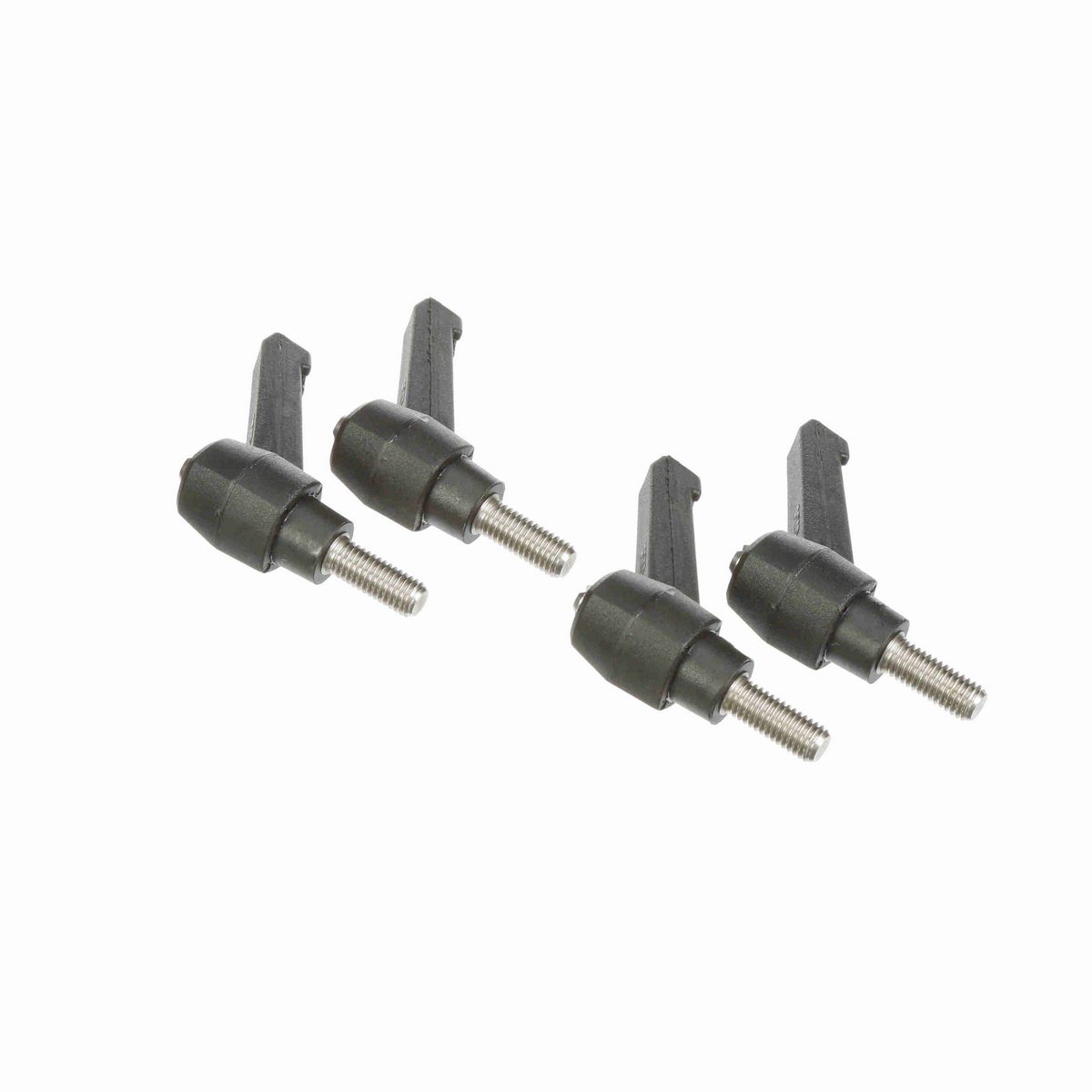 System Plast Ratchet Handle (Male); Thread: M8 x 1.25, Handle Length: 2.16-in Stud Length: 0.79-in, Color: Black - RH-20-BK-MSM8-20