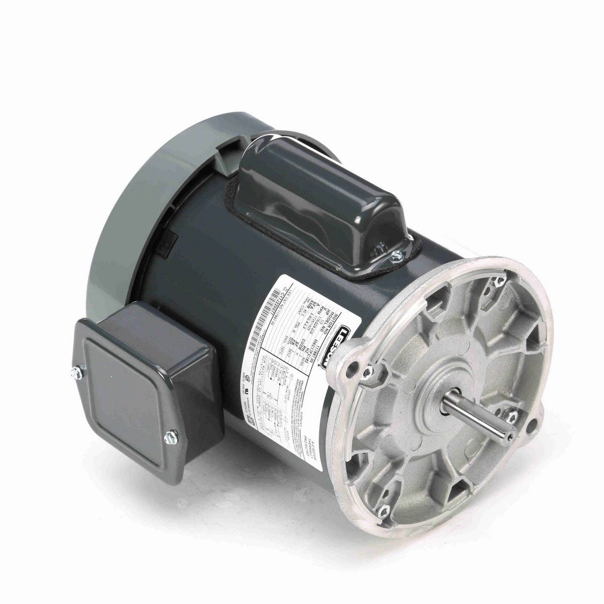 LEESON Auger Drive Motor, 0.33 HP, 1 Ph, 60 Hz, 115/208-230 V, 1800 RPM, 56YZ Frame, TEFC - 117887.00