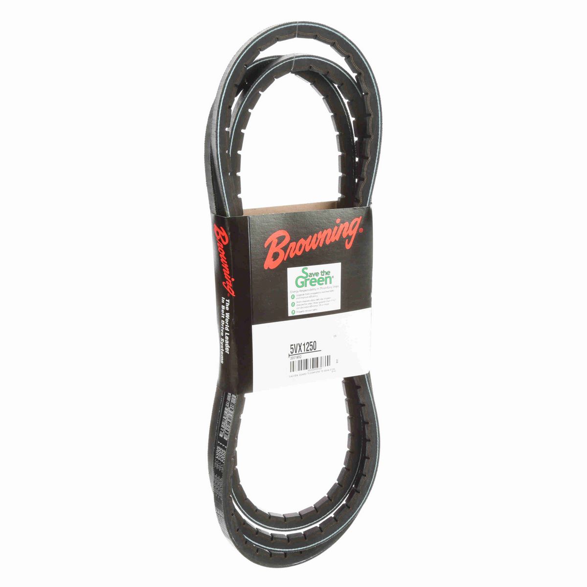 Browning EPDM Notched Belt 98% Efficient - 5VX1250
