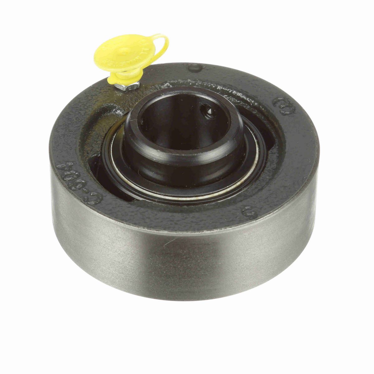 Sealmaster Mounted Cast Iron Cylindrical Cartridge Ball Bearing - 52100 Bearing Steel, Black Oxided - Setscrew Lock - High Temperature - SC-16 HT