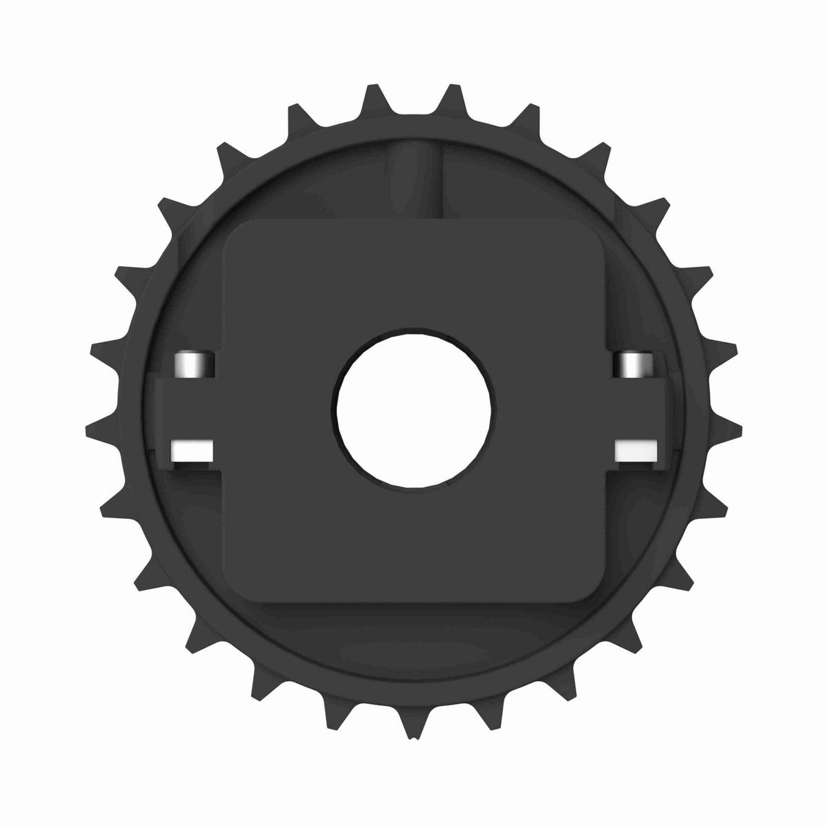 Rexnord 8500 Series Split Molded Nylon Sprocket with 25 Teeth and 40mm Round Idler Bore - 614-192-4