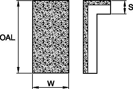 KenCast Tungsten Carbide & Steel Wear Protection - L Shape VCP - No Weld Chamfer [1829225]