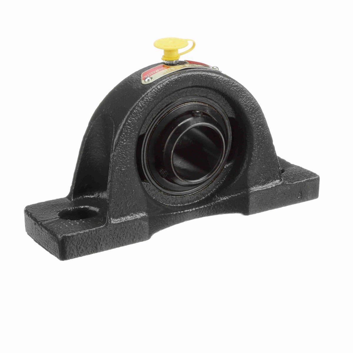 Sealmaster Mounted Cast Iron Two Bolt Pillow Block Ball Bearing - 52100 Bearing Steel, Black Oxided - Double Setscrew Lock - NPD-19