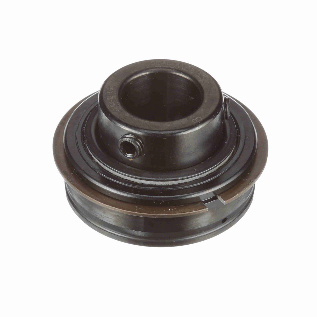 Sealmaster Mounted Insert Only Ball Bearing - 52100 Bearing Steel, Black Oxided - Setscrew Lock - Low Drag - ERX-12 LO