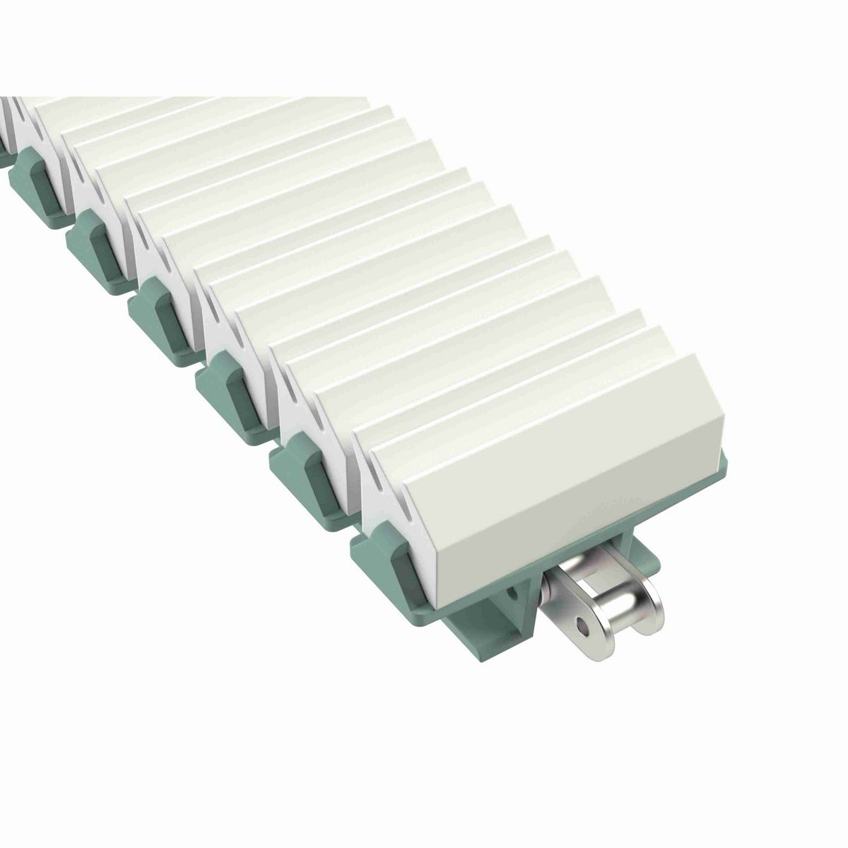 Rexnord 1873TAB SideGrip™ Side-flexing, Material: Heat Stabilized (Green), Width: 3.75in, Pitch: 1.5in - 81421022
